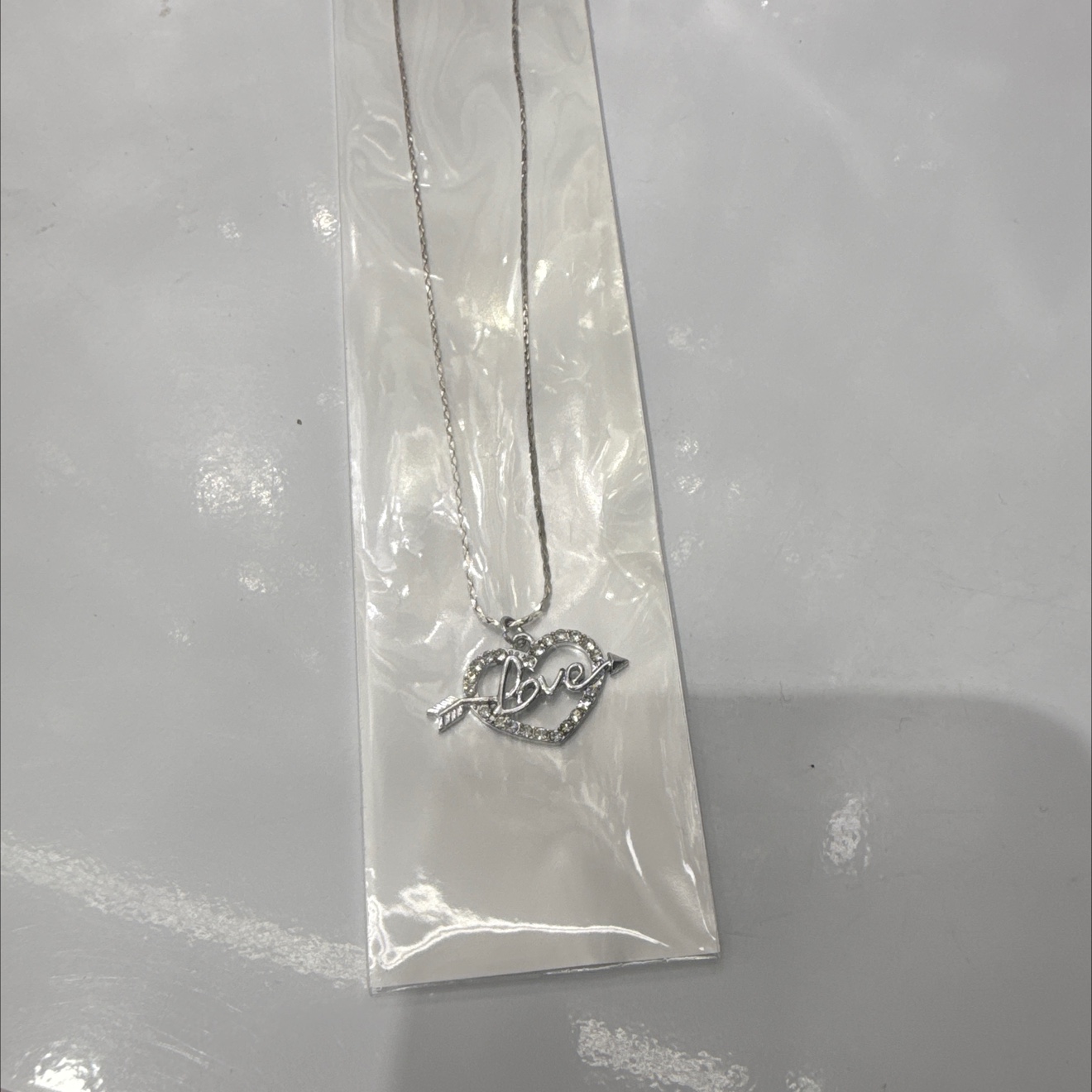 沙金锆石项链银饰18k金饰品时尚简约百搭女士项链首饰品潮流新款详情图2