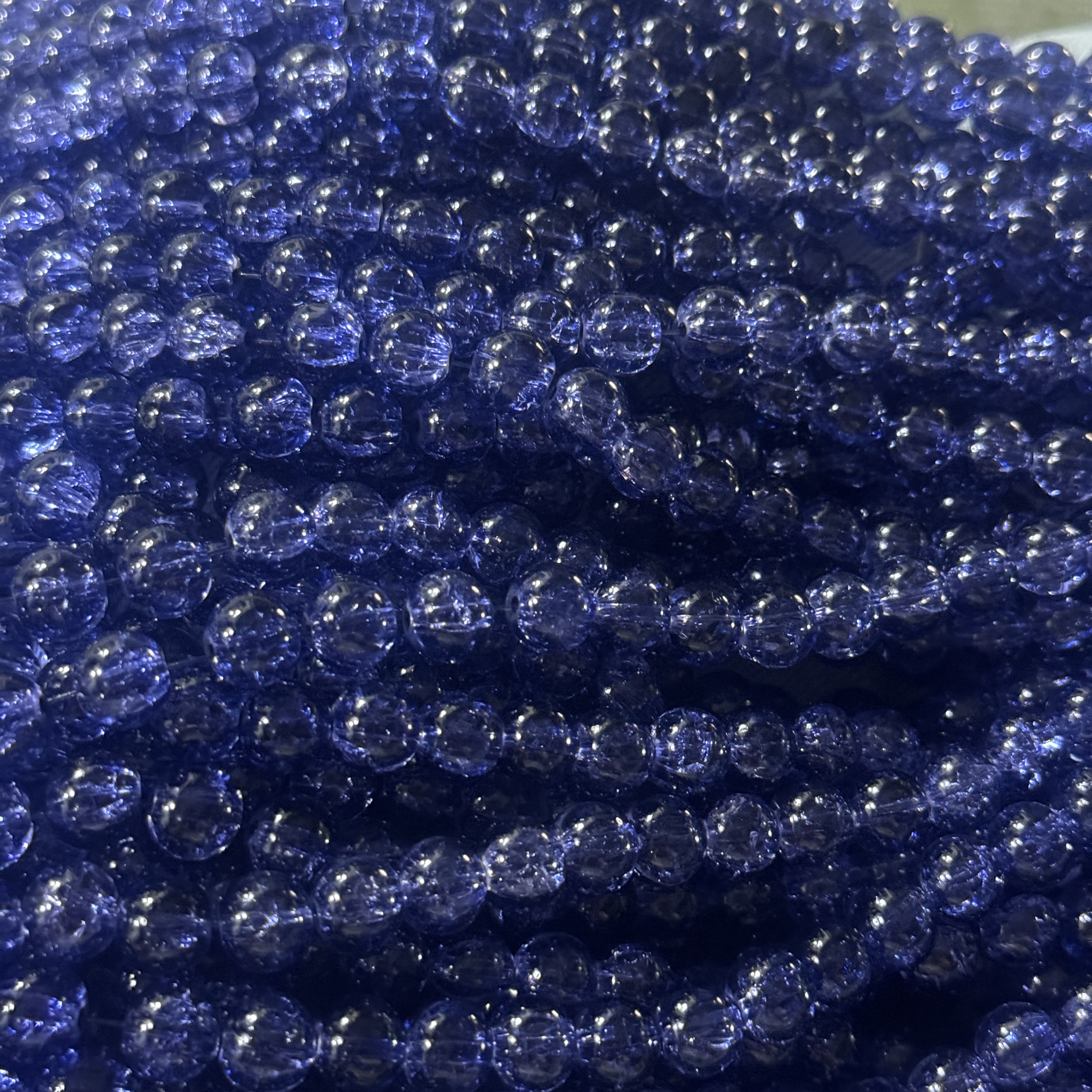 珠子琉璃珠串散珠手工DIY饰品配件古风饰品配件抖音爆款卡10冰裂