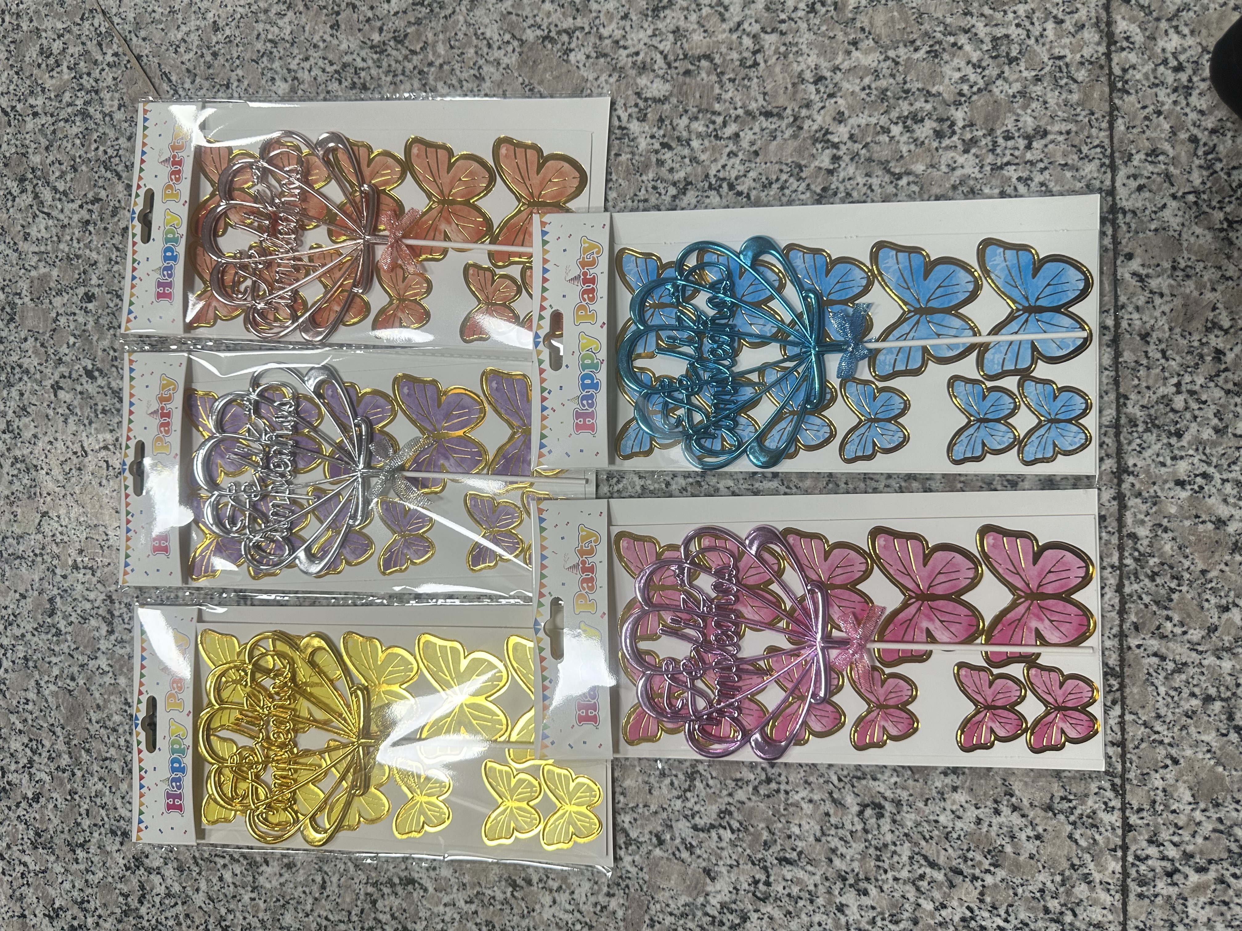 蛋糕装饰，蝴蝶派对用品，精致美观蛋糕装饰摆件