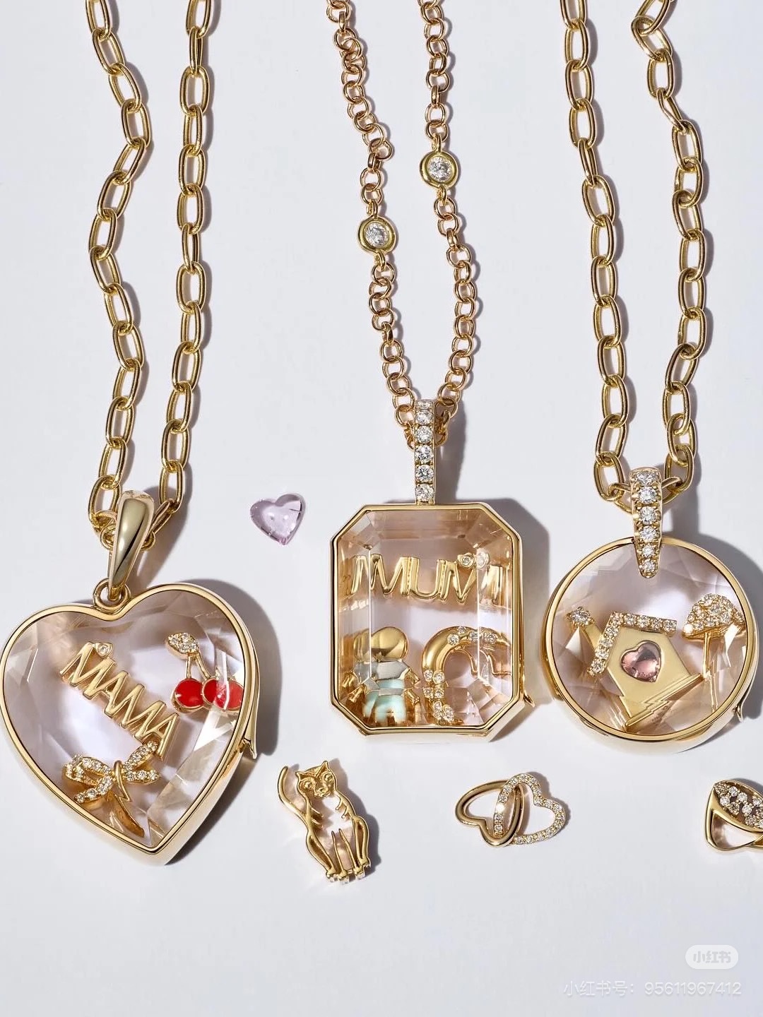 沙金锆石项链银饰18k金饰品时尚百搭简约女士项链潮流首饰品项链