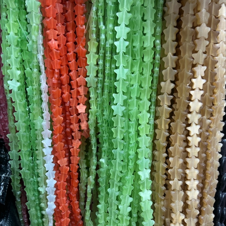 猫眼石五角星 双面 可diy配件配件详情图3