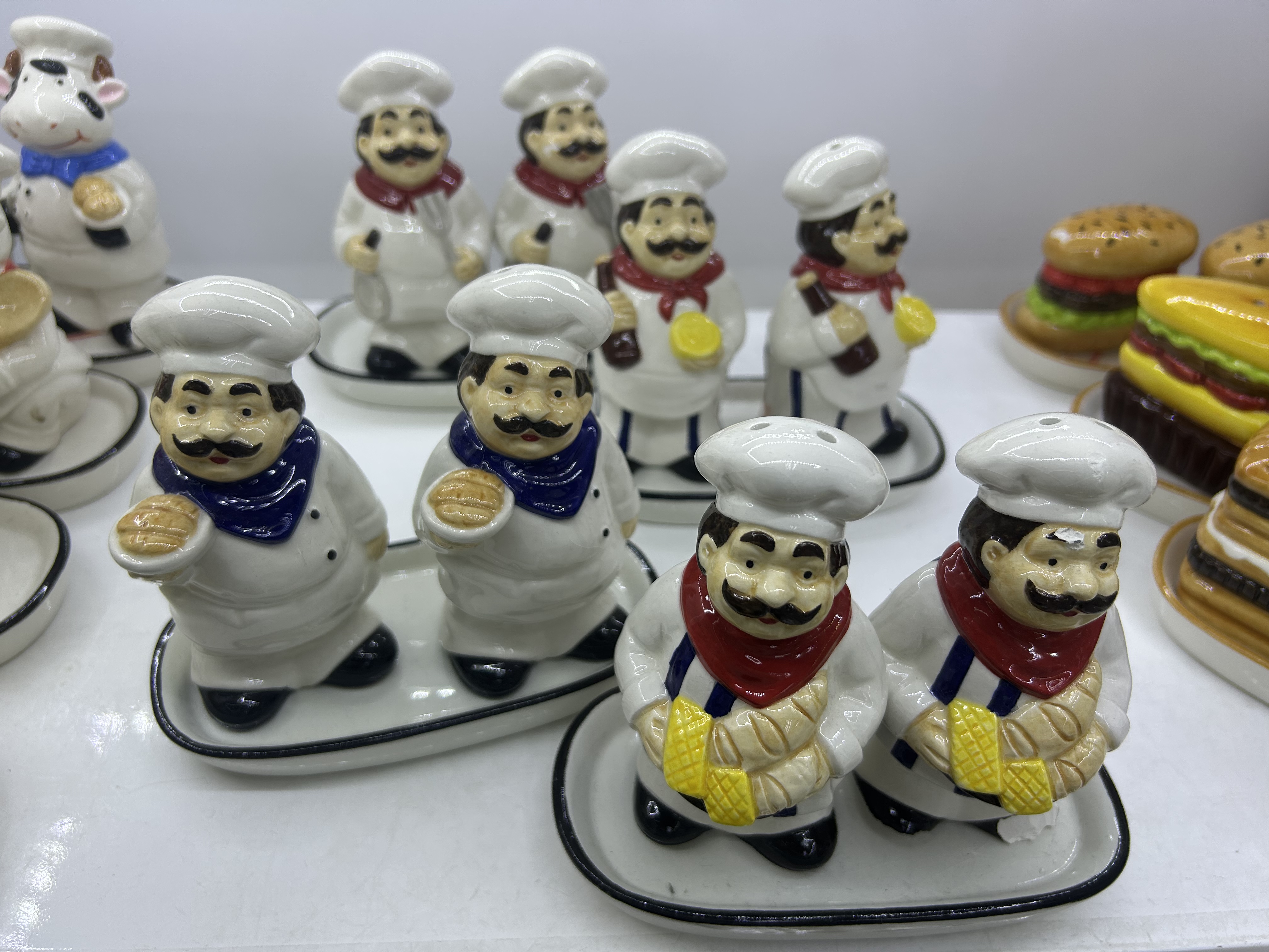 轻奢陶瓷调味罐调味盒厨房用品调味瓶盐罐创意辣椒调料罐套装批发 白底实物图