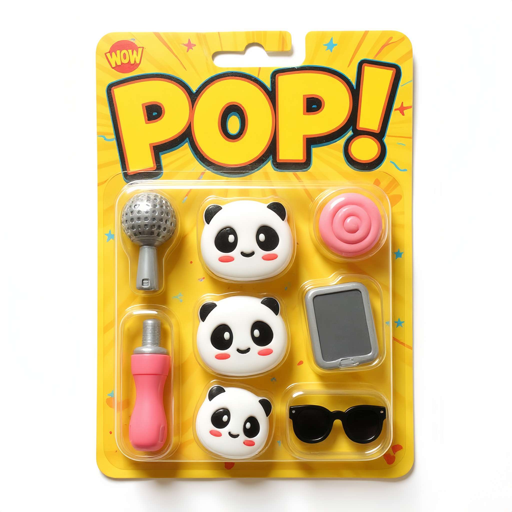 PVC cute bear patches, Crocs buckle accessories, phone case and refrigerator patches. detail image 3