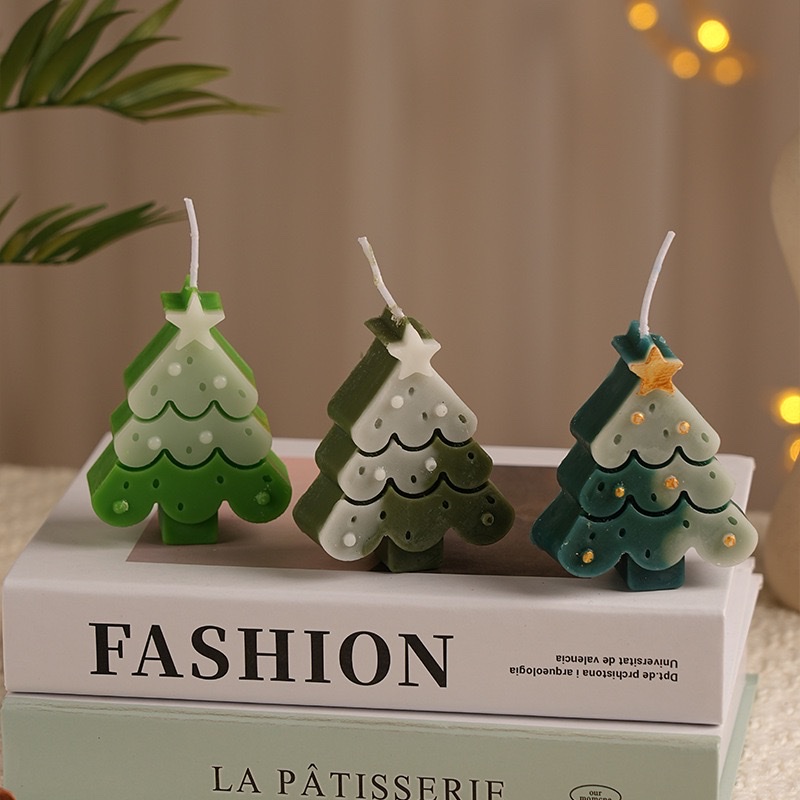 Christmas scented candles, creative Christmas tree atmosphere, scented candle ornaments, romantic Christmas souvenir gifts Specification image