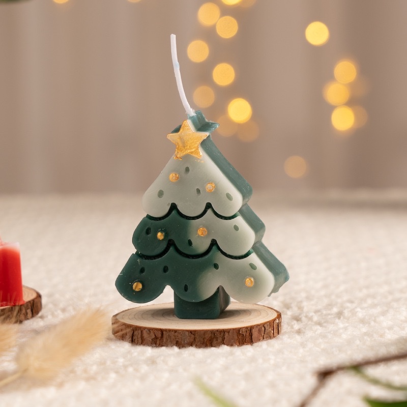 Christmas scented candles, creative Christmas tree atmosphere, scented candle ornaments, romantic Christmas souvenir gifts detail image 6