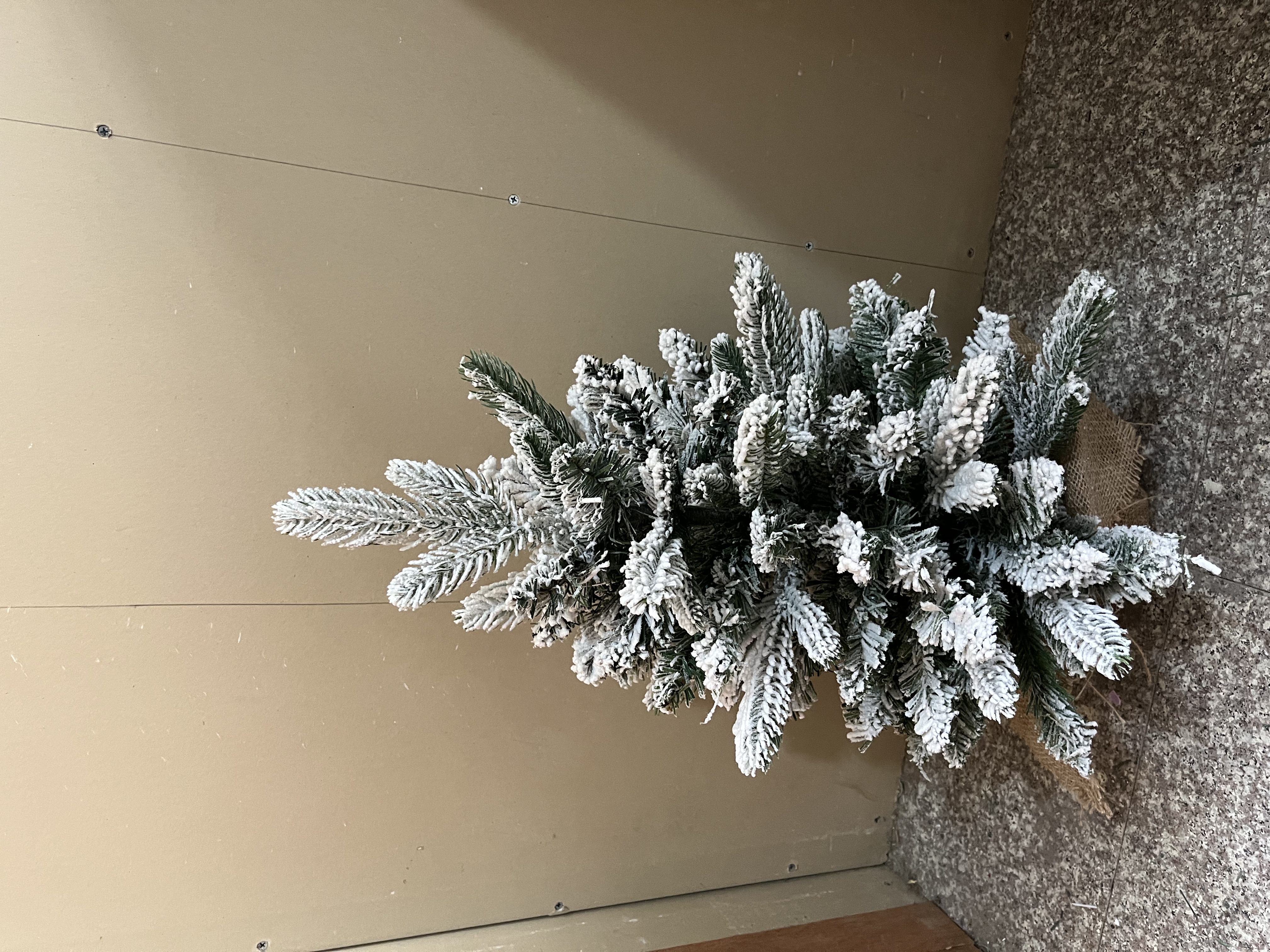 Flocking PE trees, flocking linen trees, flocking mixed trees Specification image