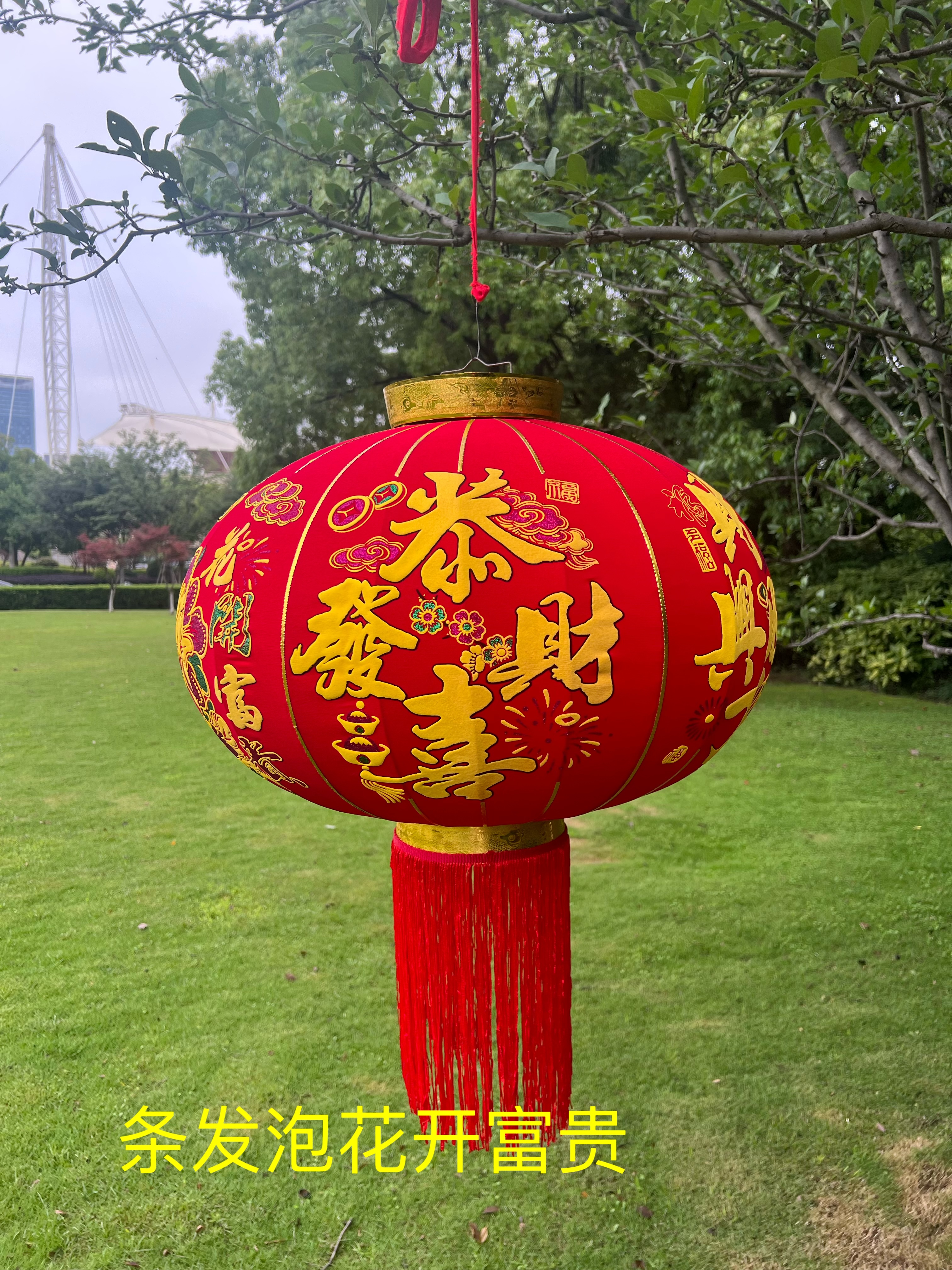 发泡牡丹花灯笼详情图3