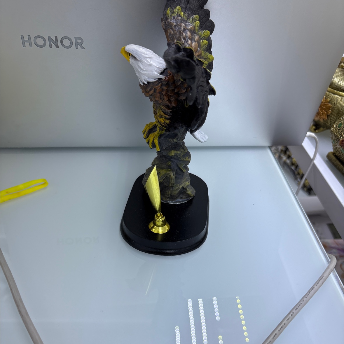 树脂老鹰加笔插摆件，客厅摆件大号小型装饰文创品家居摆设创意收藏客厅摆件小摆件装饰详情图4