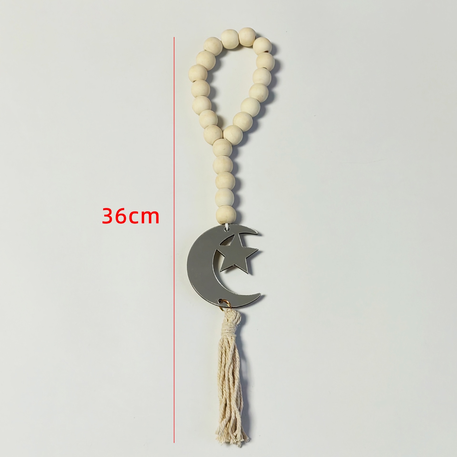 Cross-border wooden bead pendants, diy tassel jewelry accessories, festival home beaded and hemp rope decoration home pendants wholesale detail image 8