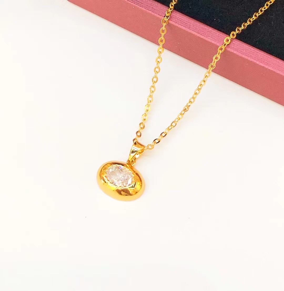 金沐首饰镀金项链网红时尚链饰潮流吊坠爆款厂家直销详情图5