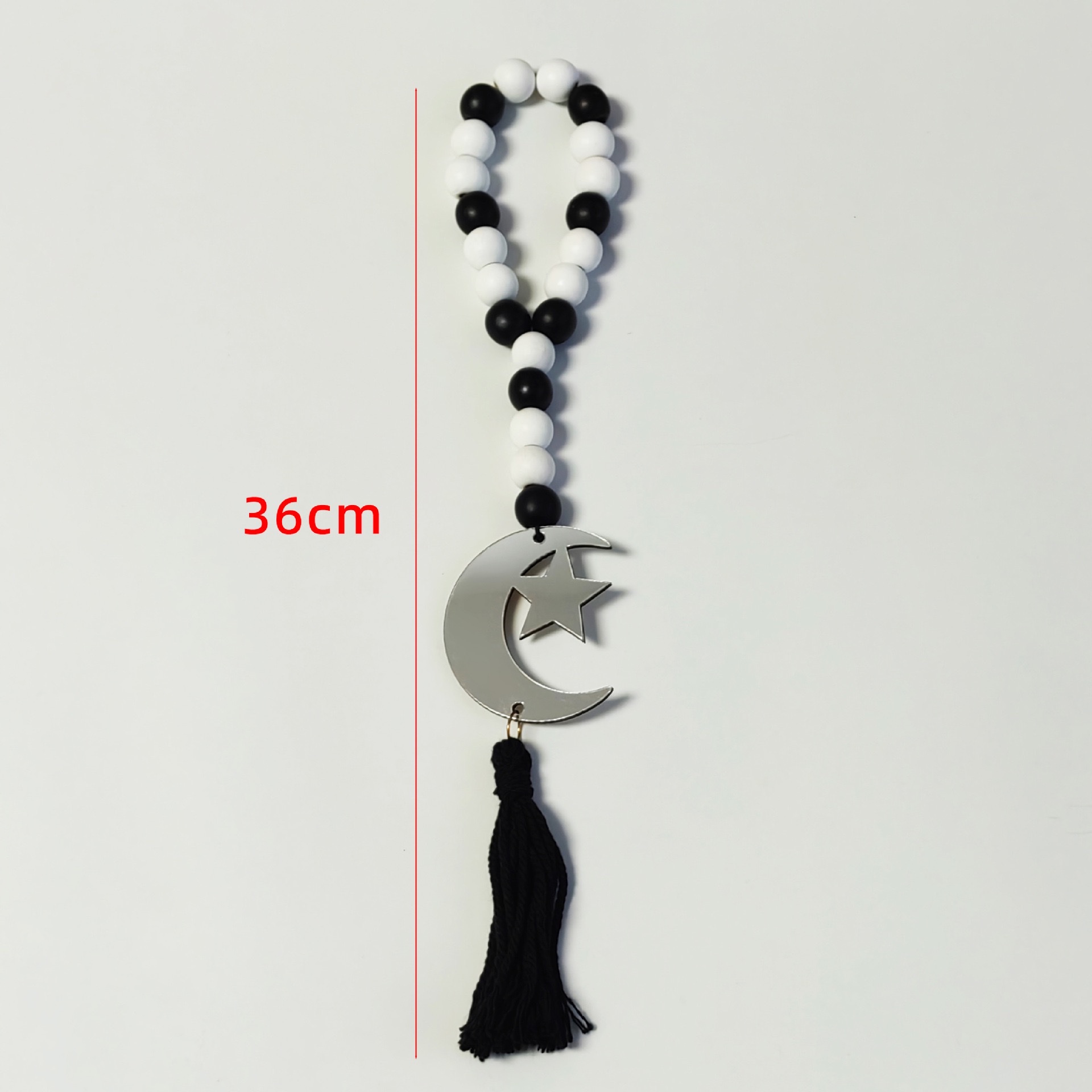 Cross-border wooden bead pendants, diy tassel jewelry accessories, festival home beaded and hemp rope decoration home pendants wholesale detail image 10