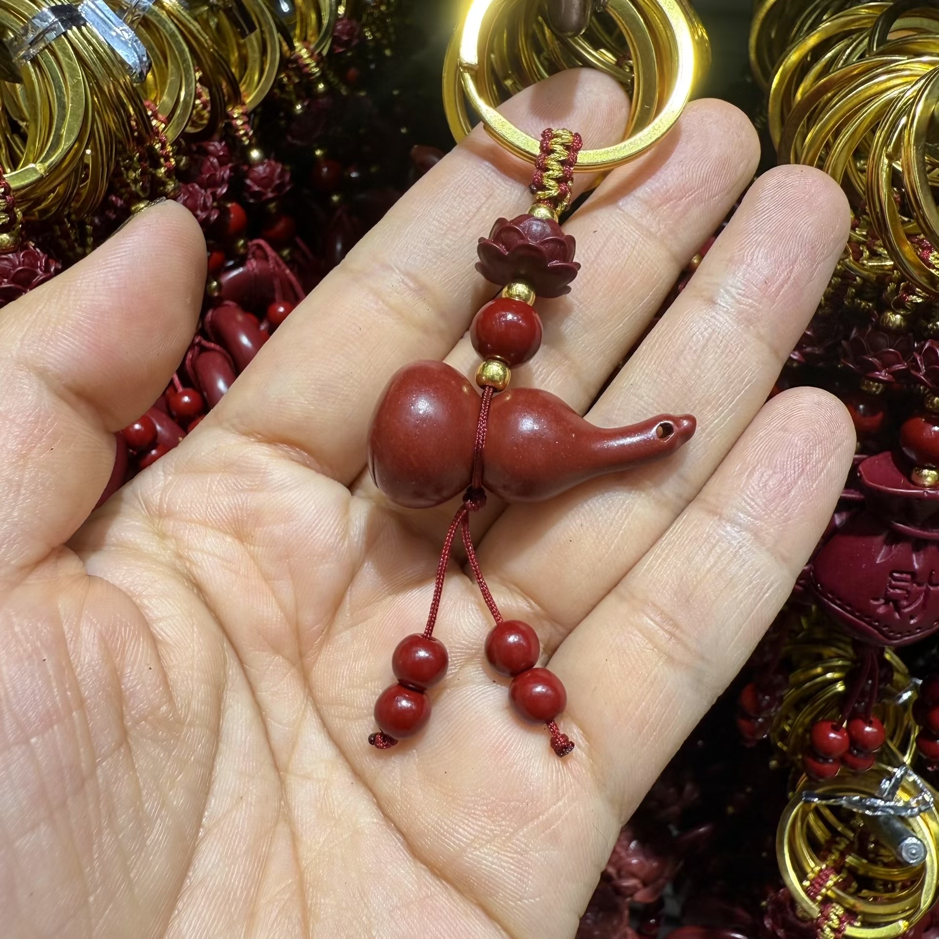 Cinnabar keychain