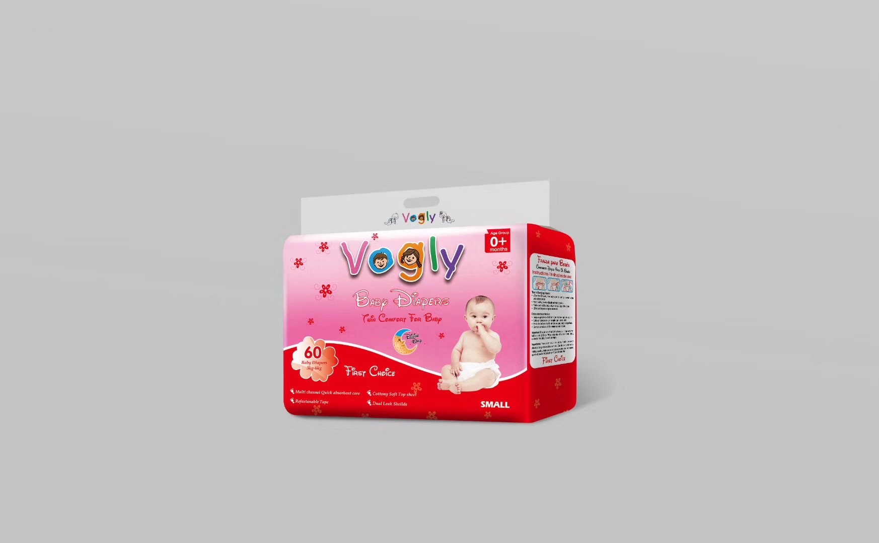 福建厂家直销 VOGLY婴儿纸尿裤代加工出口尿不湿加纳孟加拉非