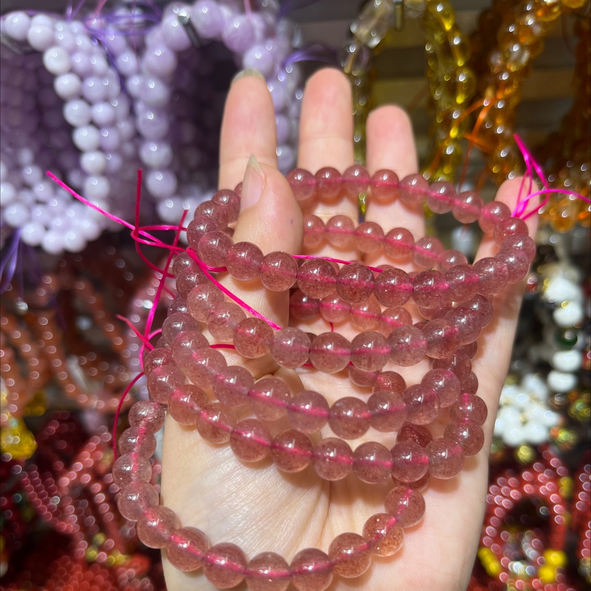 手串水晶手串水晶手串产品图