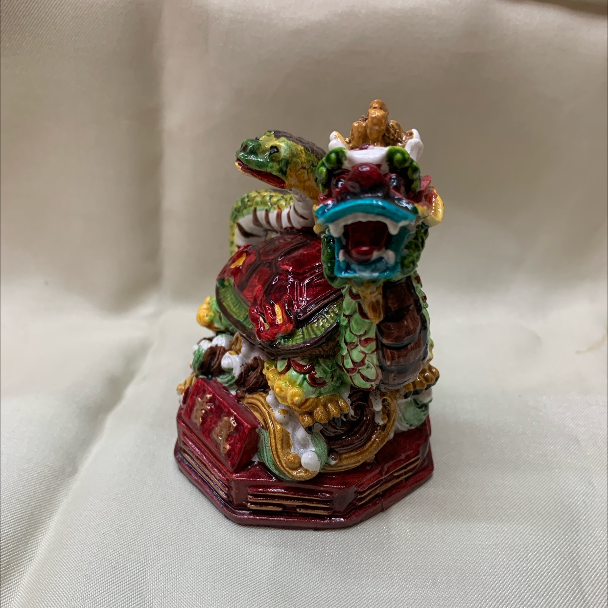 CAI's exquisite resin hand-painted auspicious small decorative item Y-113 Xuanwu
