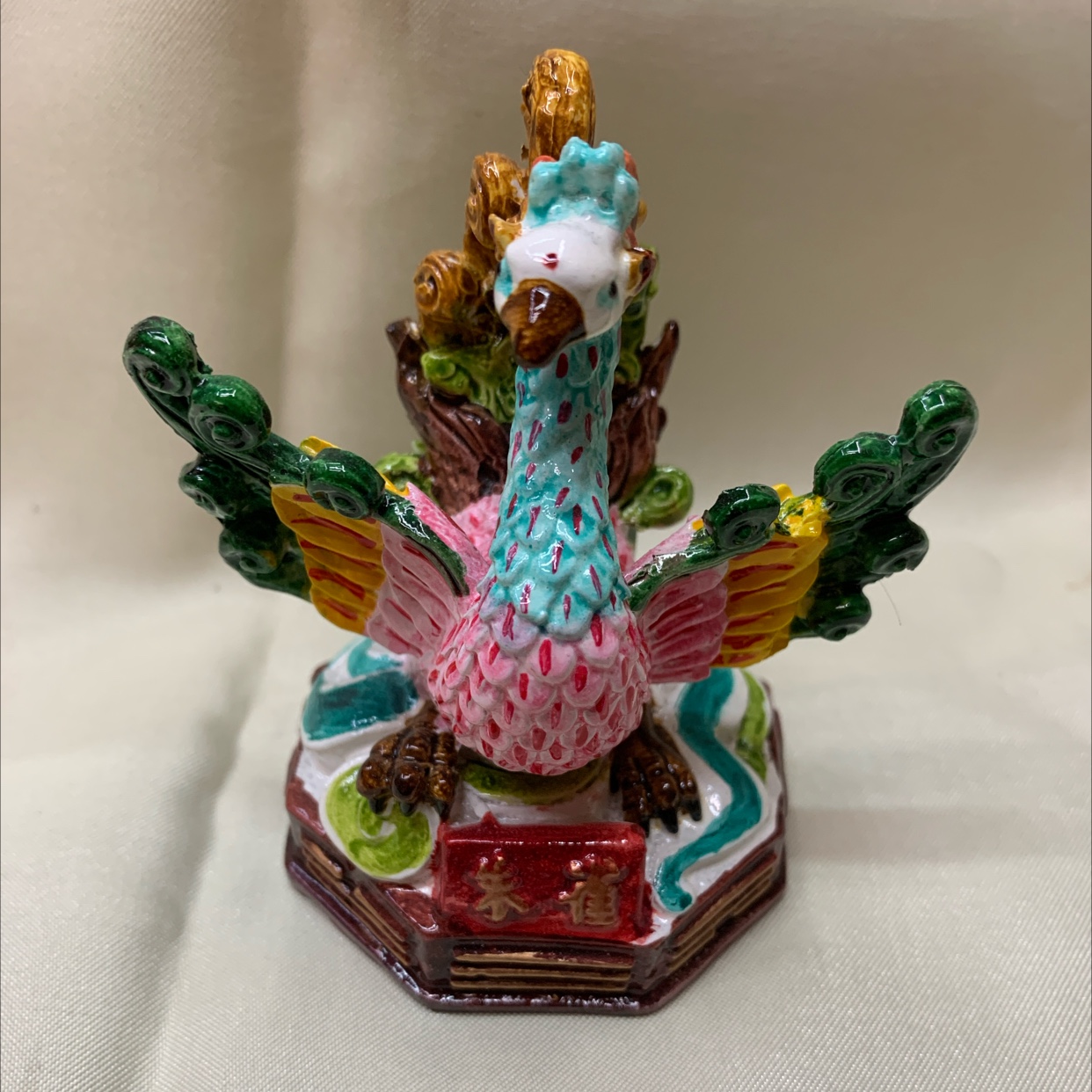 CAI's exquisite resin hand-painted auspicious decorative item Y-113 Zhuque