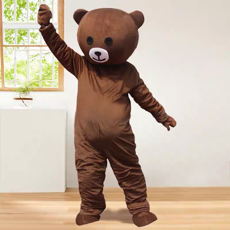 网红熊卡通人偶服装抖音同款布朗熊可妮兔玩偶服发传单道具定制布朗熊网红熊卡通人偶服装抖音熊传单熊行走人偶表演道具玩偶服饰产品图