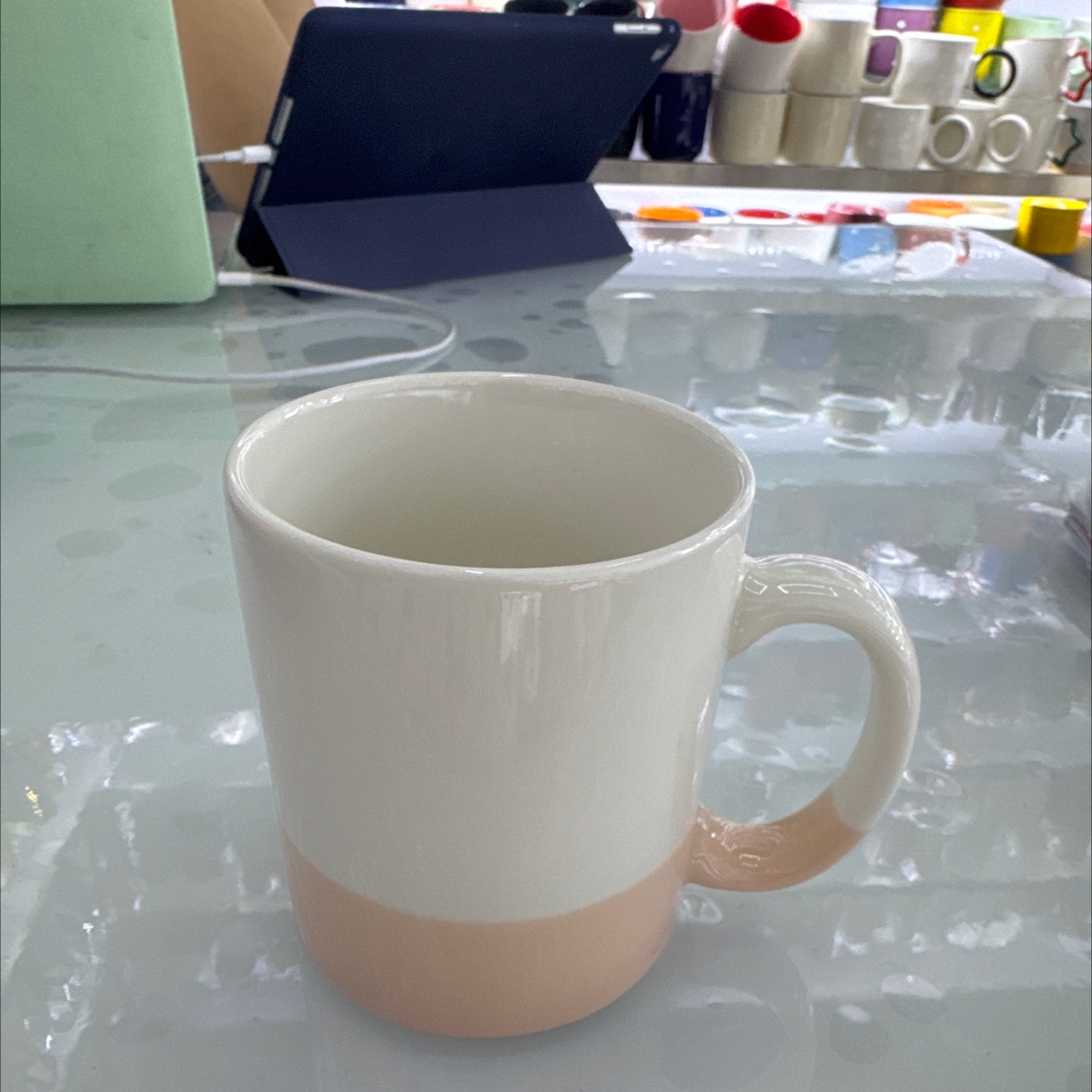 醴陵陶瓷杯花瓶红陶瓷马贴花装饰工艺手工摆件家居摆设陶瓷花陶瓷珠多款可选C325-3陶瓷