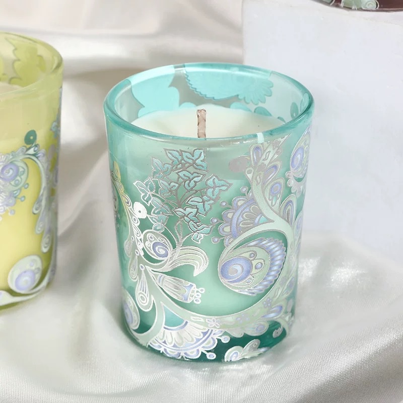 Wholesale and customization of glass cup scented candles, home wedding gifts, simple and creative scented candle ornaments, cross-border Specification image