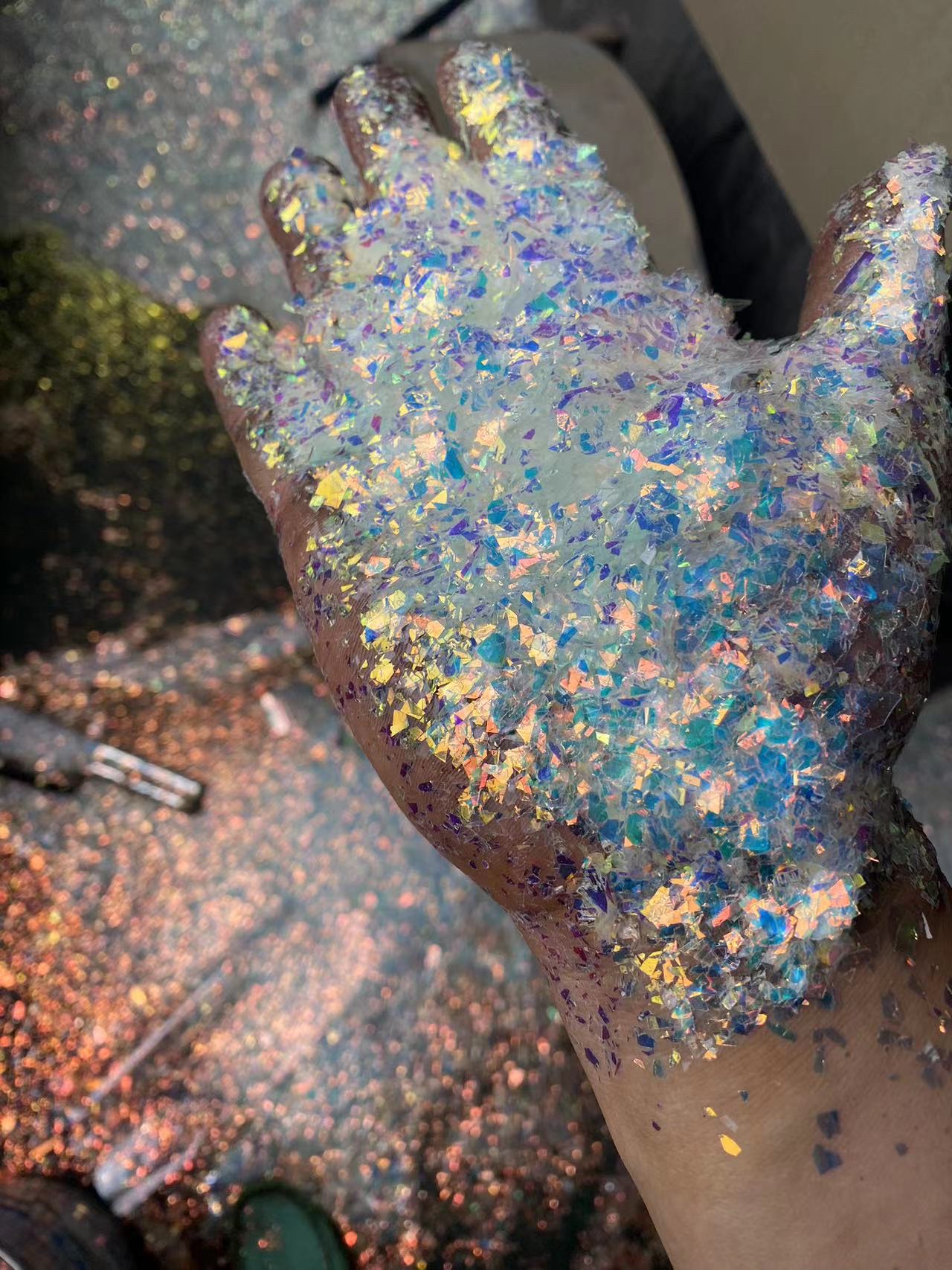 金葱粉亮片亮片金葱粉闪耀彩妆装饰手工DIY亮丽亮丽闪光粉彩色亮片金色粉末详情图8