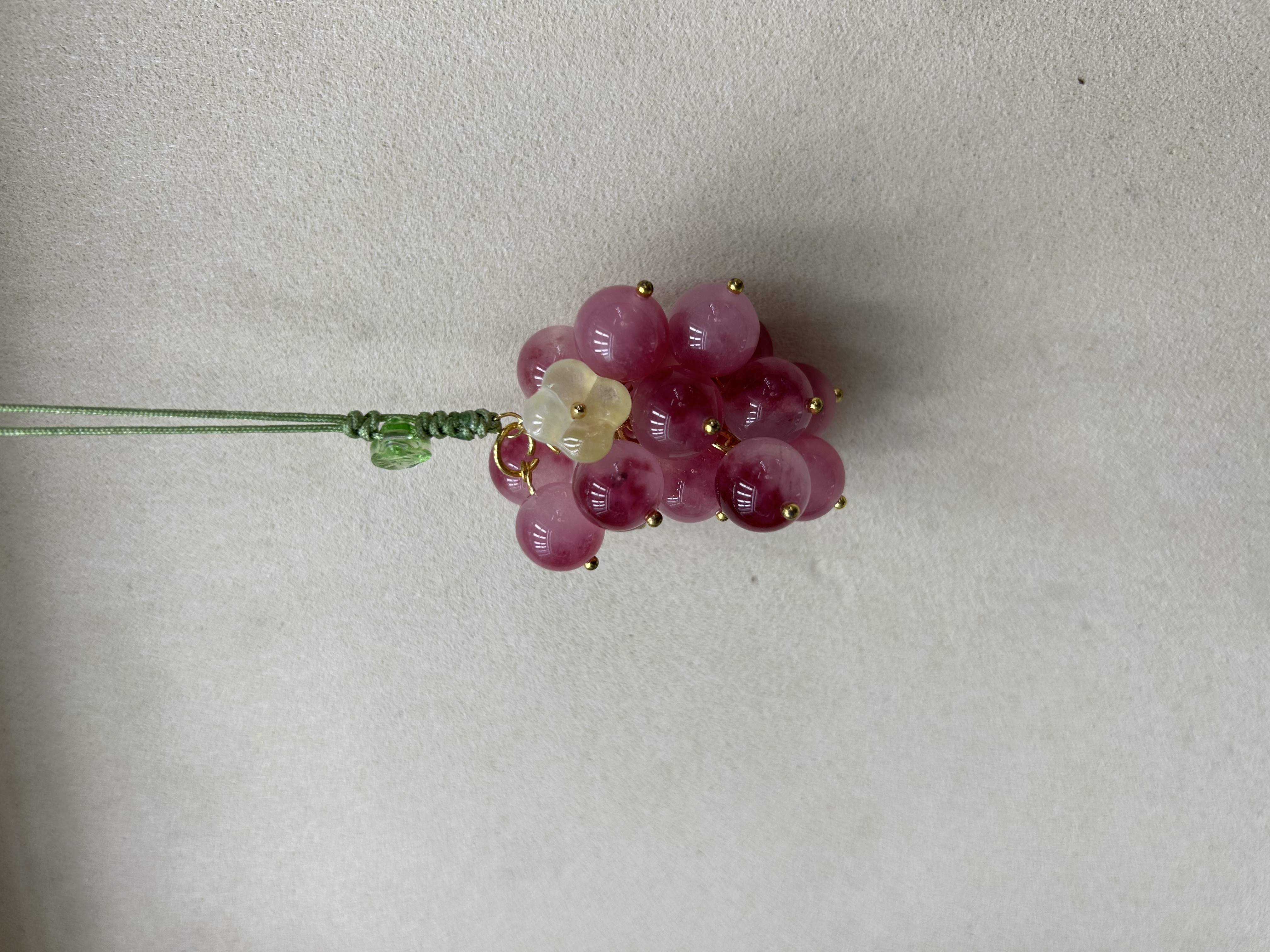 东海水晶水晶发财树红葡萄🍇饰品挂件精品收藏品