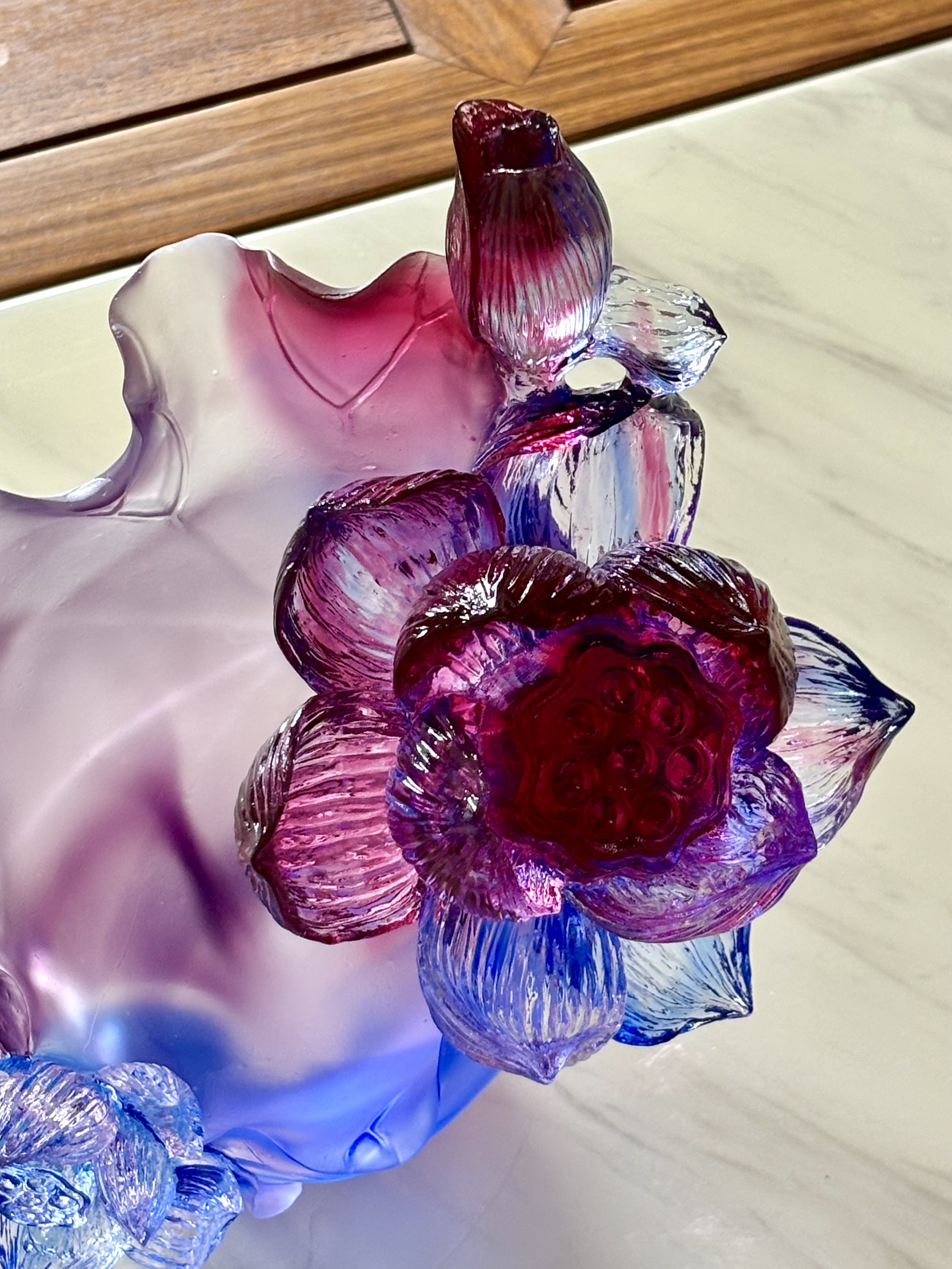 古法琉璃 琉璃摆件 咏荷家居摆件 礼品 工艺品产品图