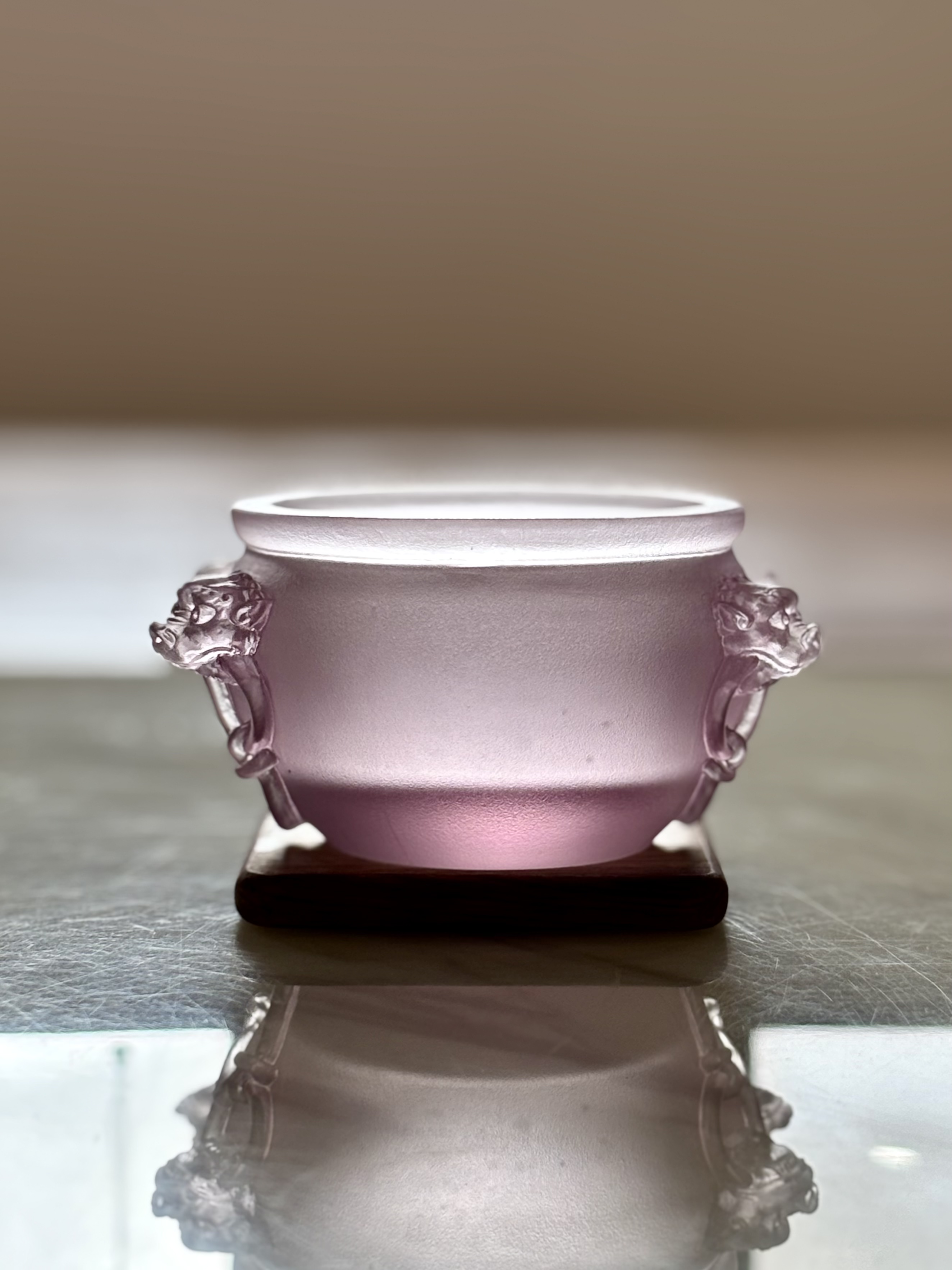 Ancient-style glass incense burner, wire incense burner, grain incense burner, gift and handicraft Specification image