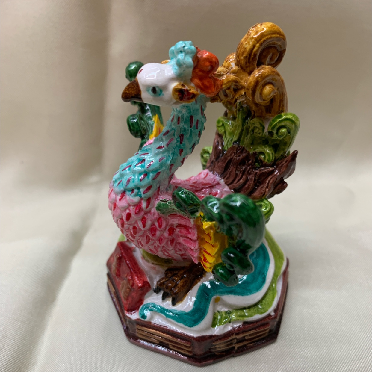 CAI's exquisite resin hand-painted auspicious decorative item Y-113 Zhuque details Picture