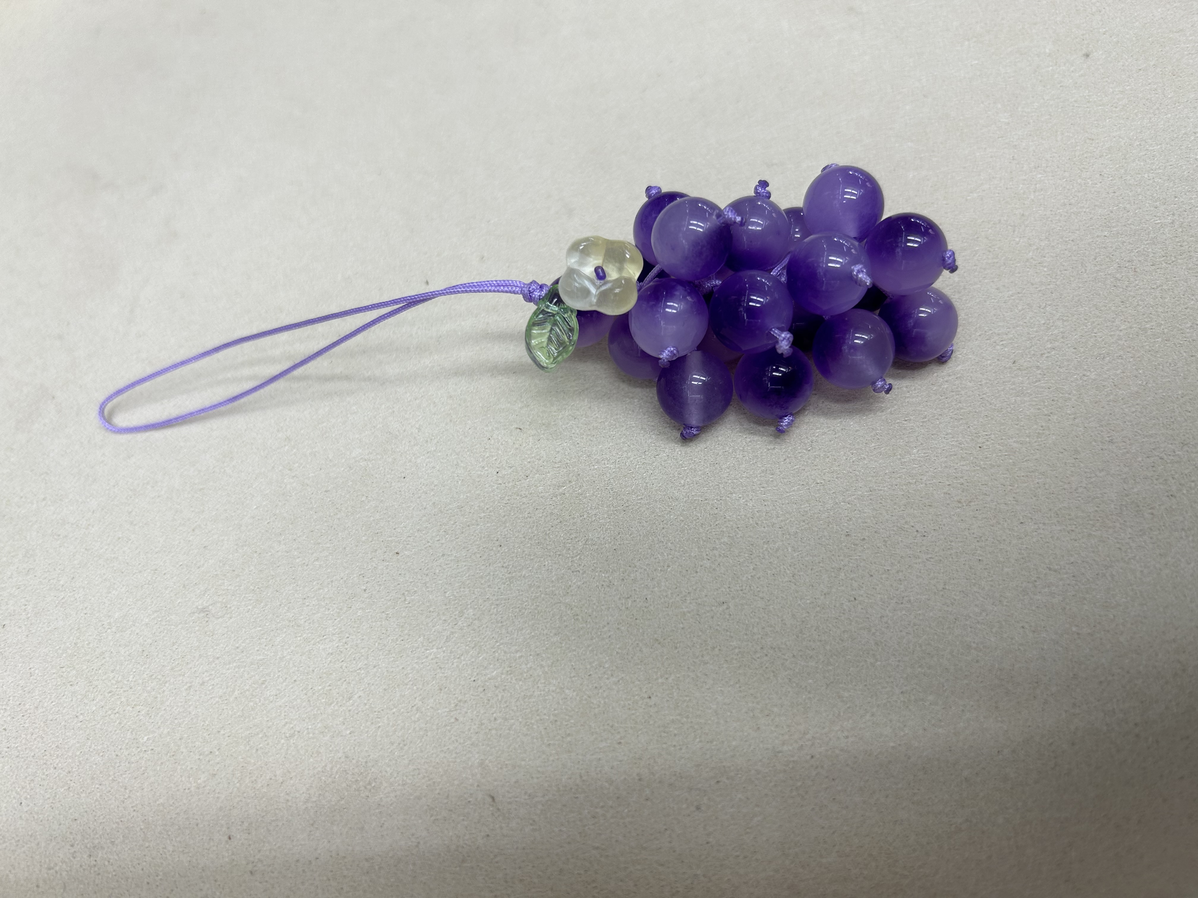 东海水晶水晶发财树紫葡萄装饰挂件精品工艺礼品 文创产品细节图