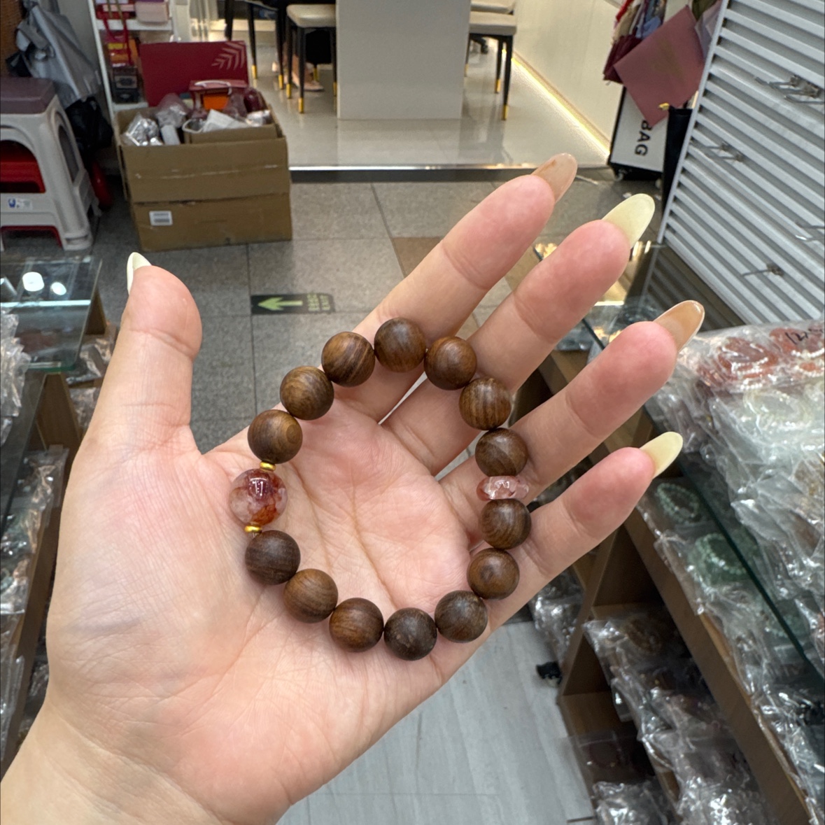 水晶手串文玩陶瓷手串檀木手串多款手链手饰男女款时尚百搭礼品檀木手串