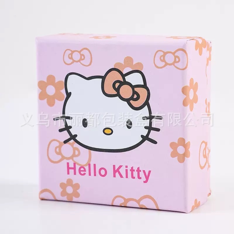 hellokitty手链盒戒指盒套装盒精致礼品袋KT猫少女心可爱饰品盒 详情图3