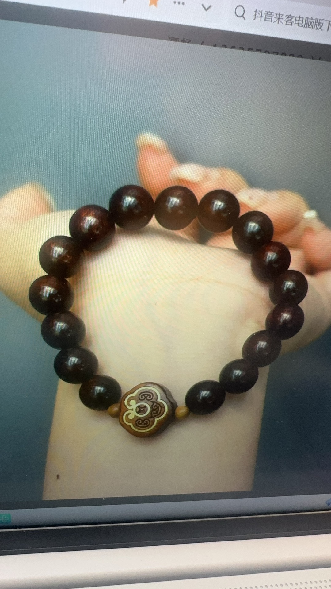 紫檀木手串文玩祥云檀木手串多精选手链男女款时尚手饰搭配潮流结缘饰品