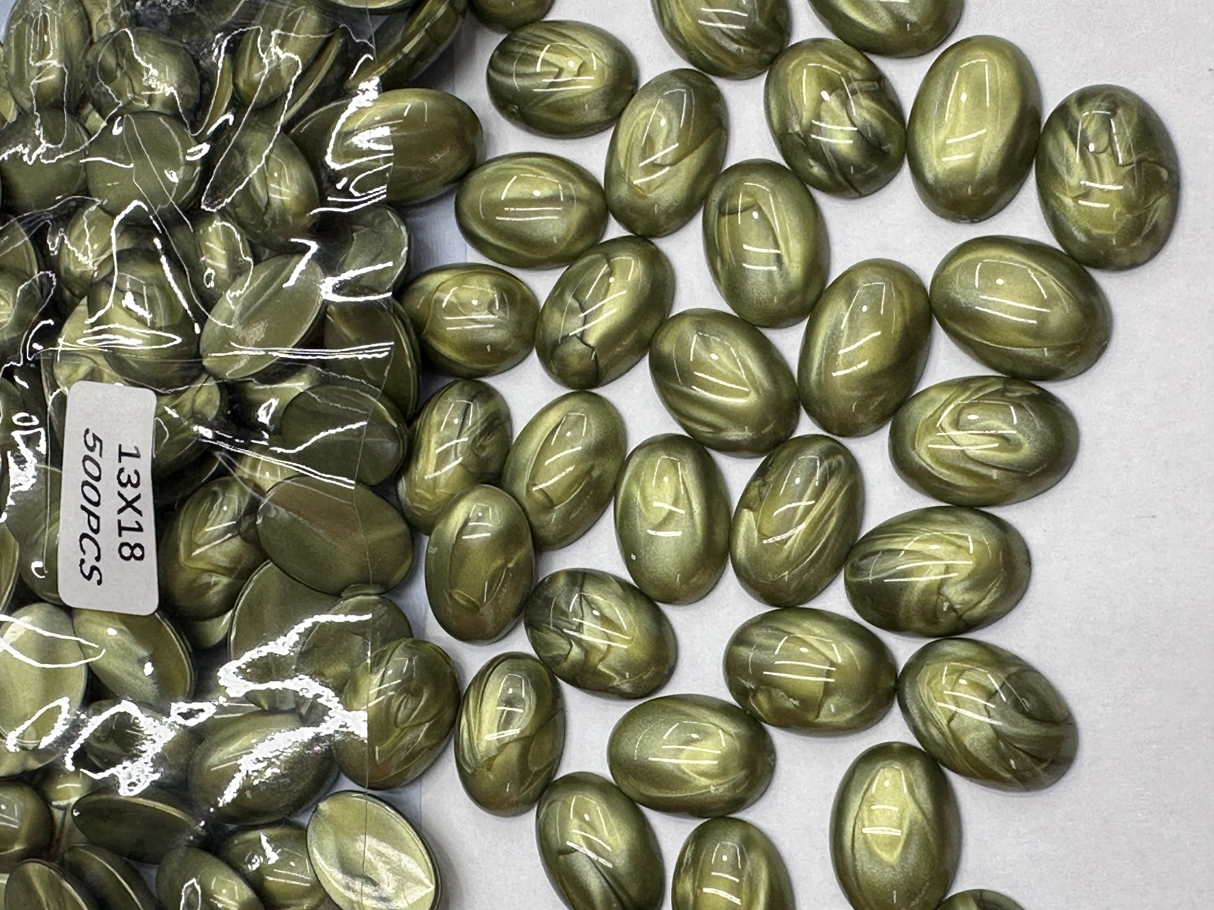 18*25椭圆 饰品配饰 服装造型设计配饰 鞋子装饰 DIY饰品系列 白底实物图