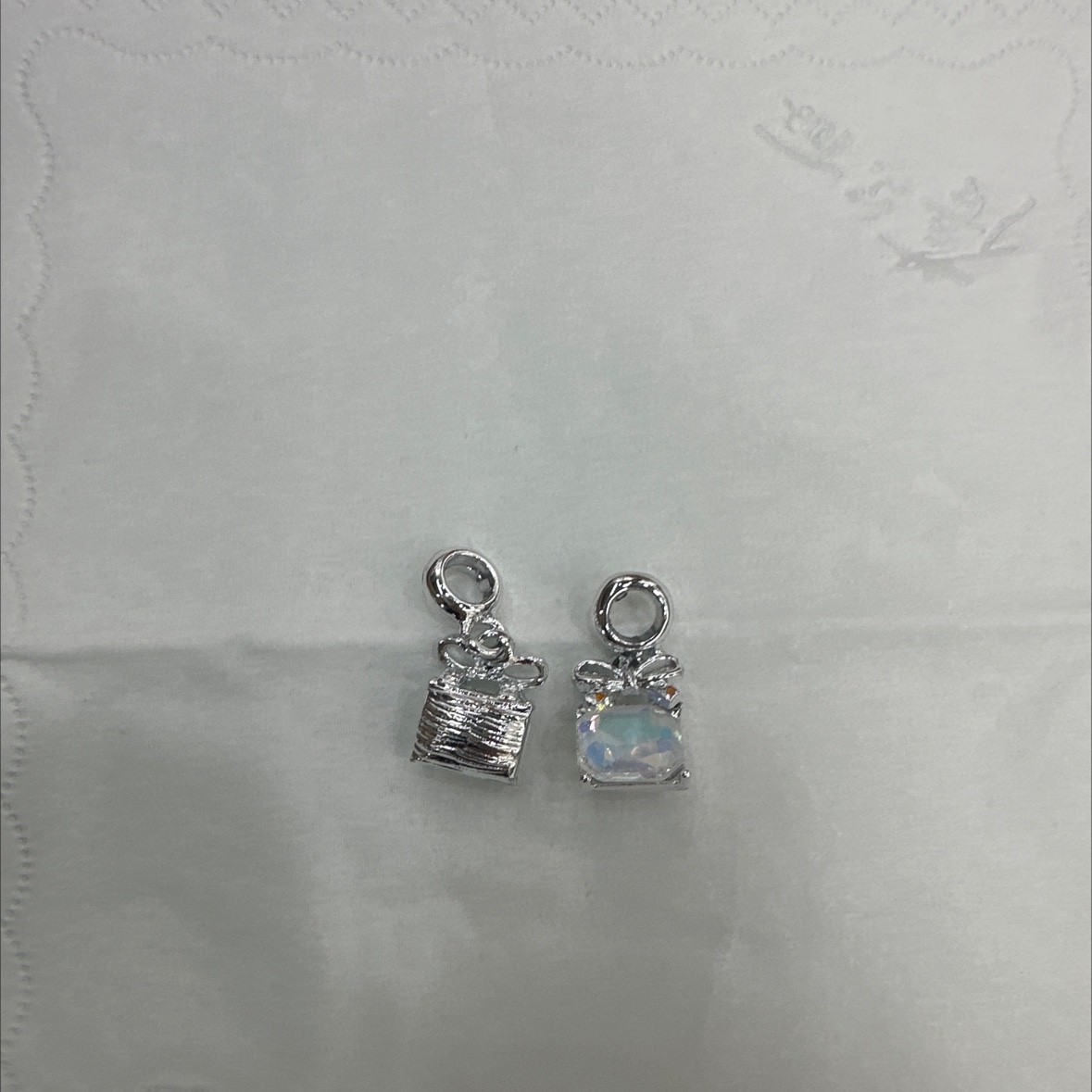 正方形吊坠 AB色手链吊坠 保色电镀DIY饰品配件厂家直销