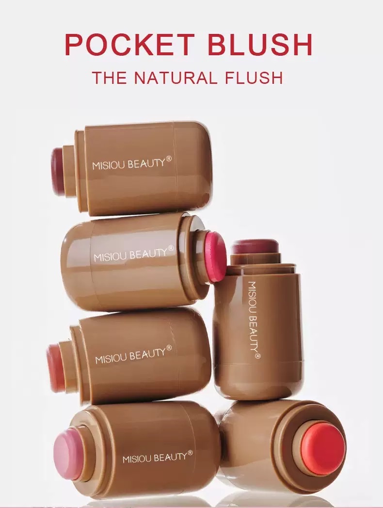 VANASPLENDOR多色哑光修容显色自然提亮持久便携唇颊两用口袋腮红棒腮红膏beauty详情图2