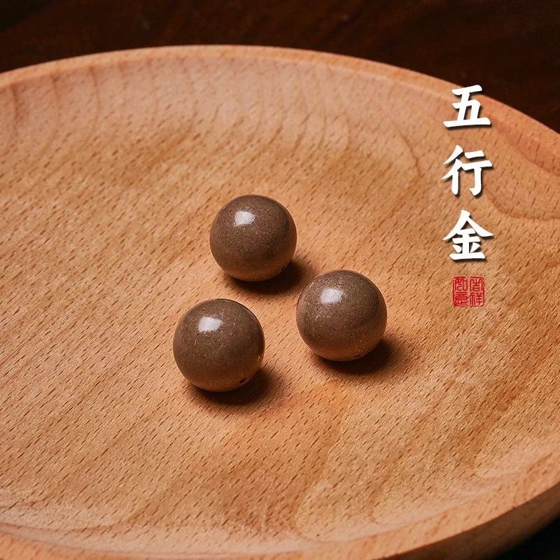 Five-element Harmony Incense Bead bracelet, traditional Chinese medicine Five-way True Qi fragrance, pure handcrafted Buddhist bead jewelry gift with Chinese style detail image 5