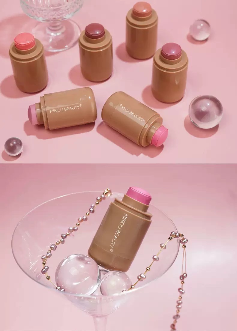 VANASPLENDOR多色哑光修容显色自然提亮持久便携唇颊两用口袋腮红棒腮红膏beauty详情图3