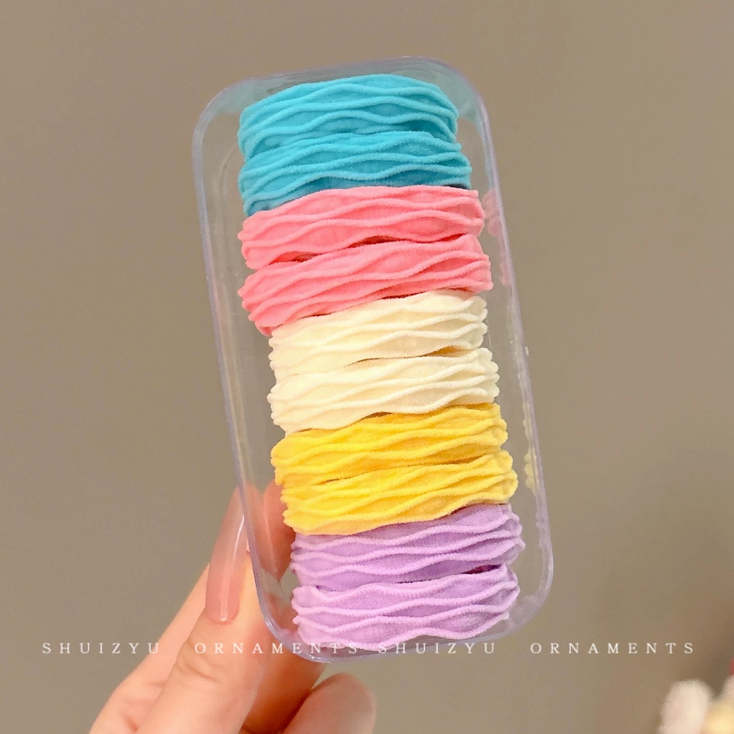 Children's hair tie 2025 New style hair tie rubber band Girls' high ponytail hair tie high elasticity won't damage hair bands and hair accessories detail image 7