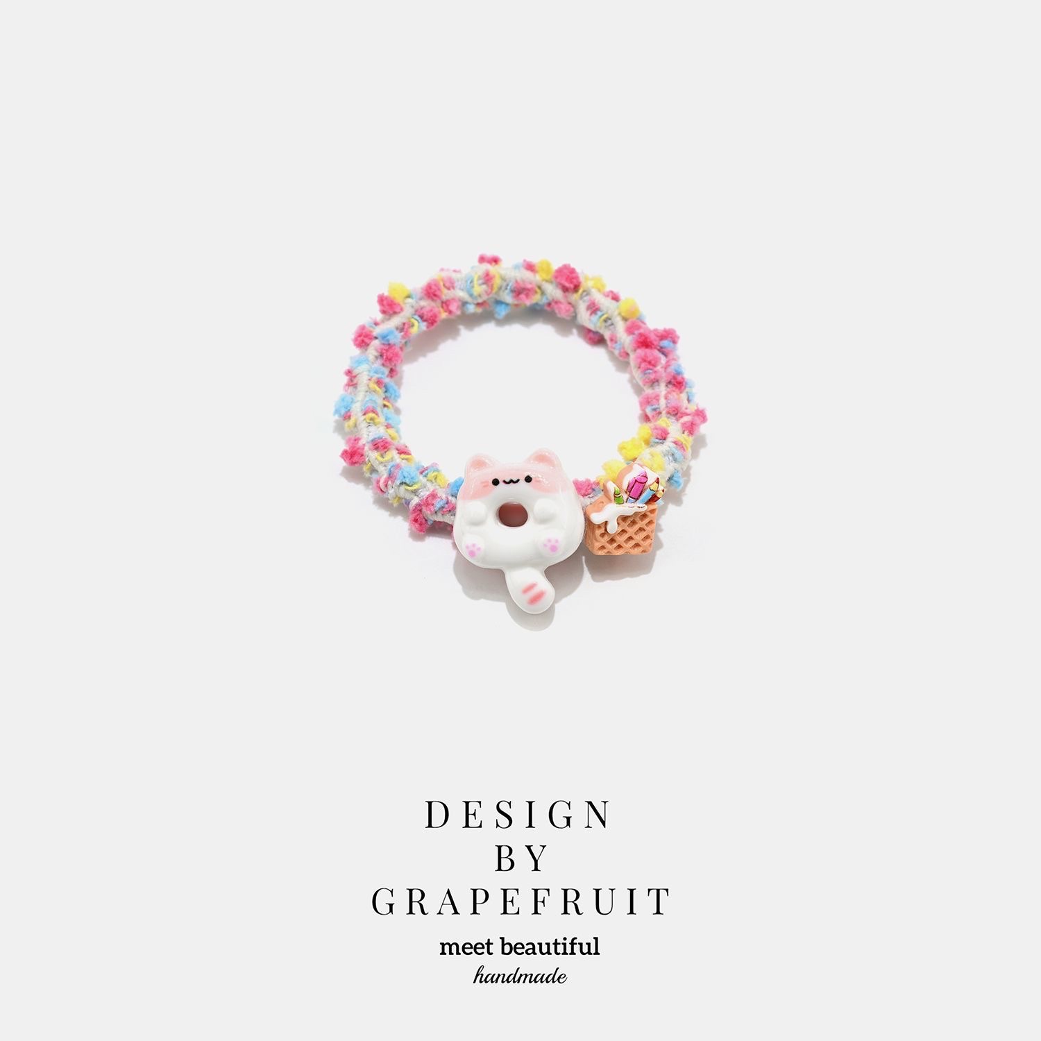Korean-style women's hair tie, spliced headband, children's simple and fashionable hair accessory, versatile and trendy women's hair tie, women's spliced Korean-style headband, children's spliced Korean-style headband, simple and fashionable detail image 9