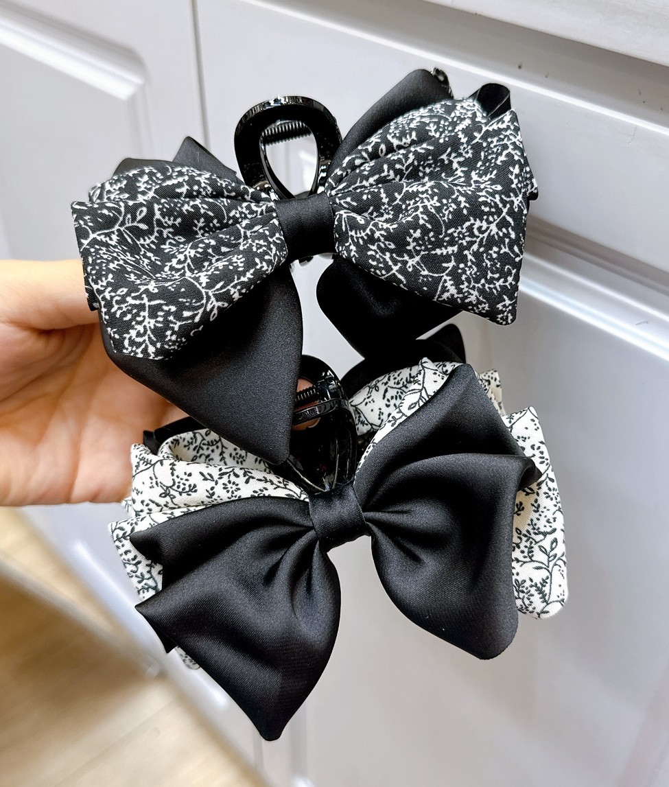 秋冬新款韩系小碎花抓夹 时尚抓夹