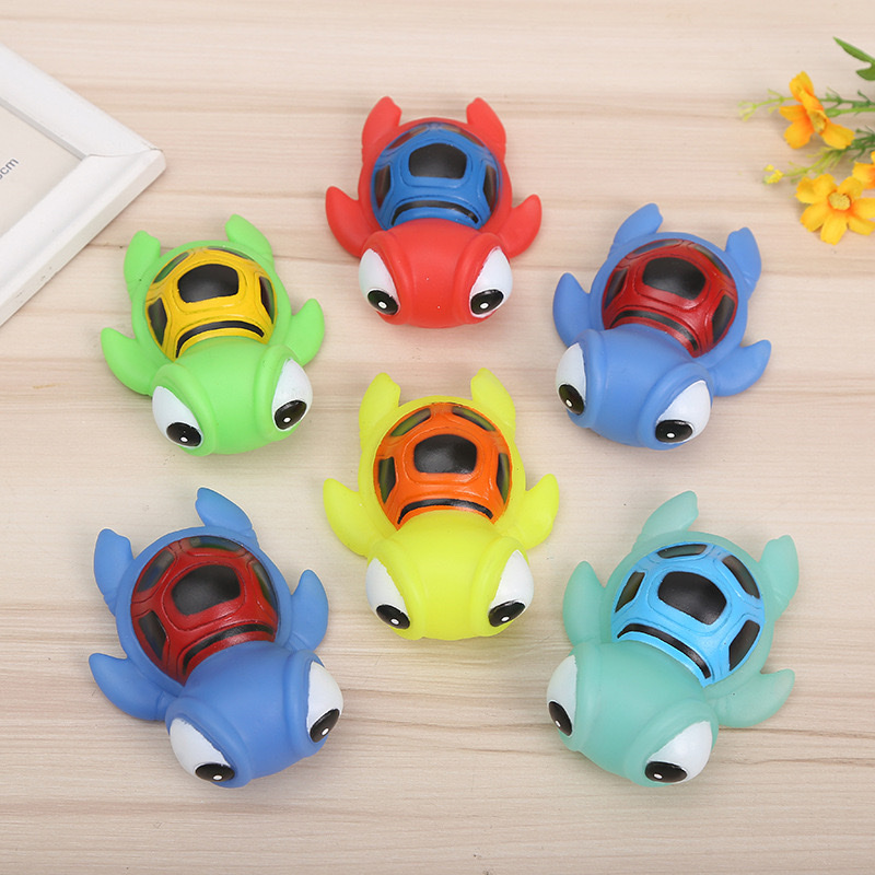 搪胶PVC动物海龟洗澡玩具