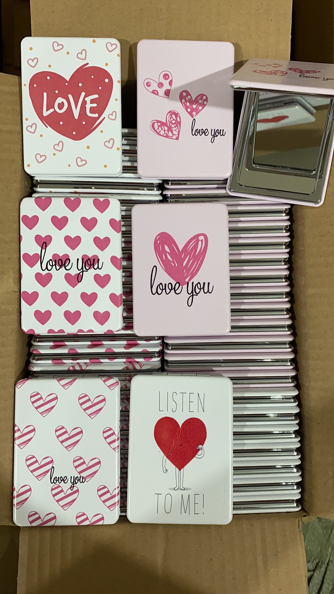 PU折叠便携化妆镜口袋镜子便携镜子化妆镜镜子小巧便携式折叠镜子女款男款详情图3