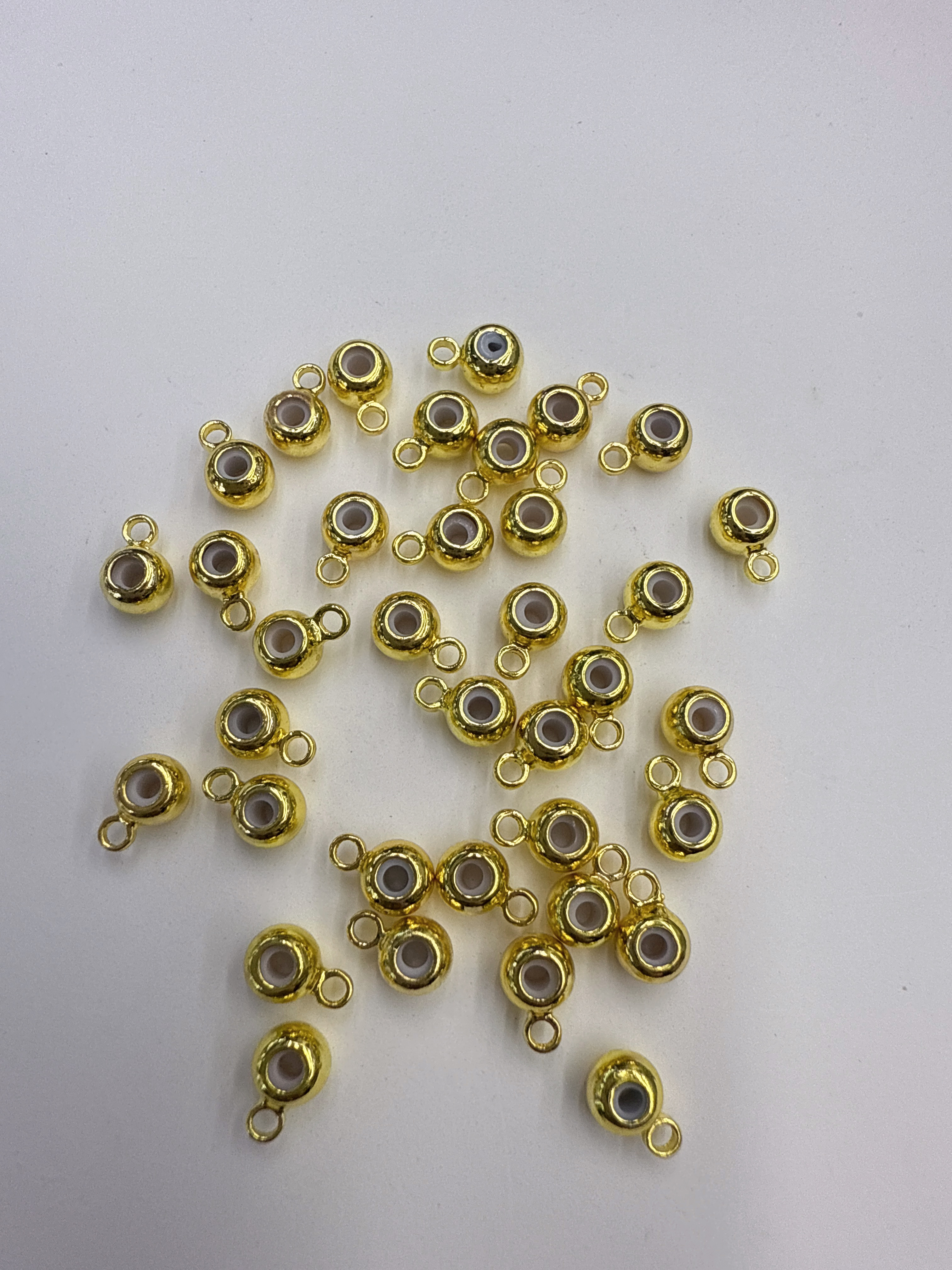 硅胶有环调节珠定位链条手工DIY手链项链配件