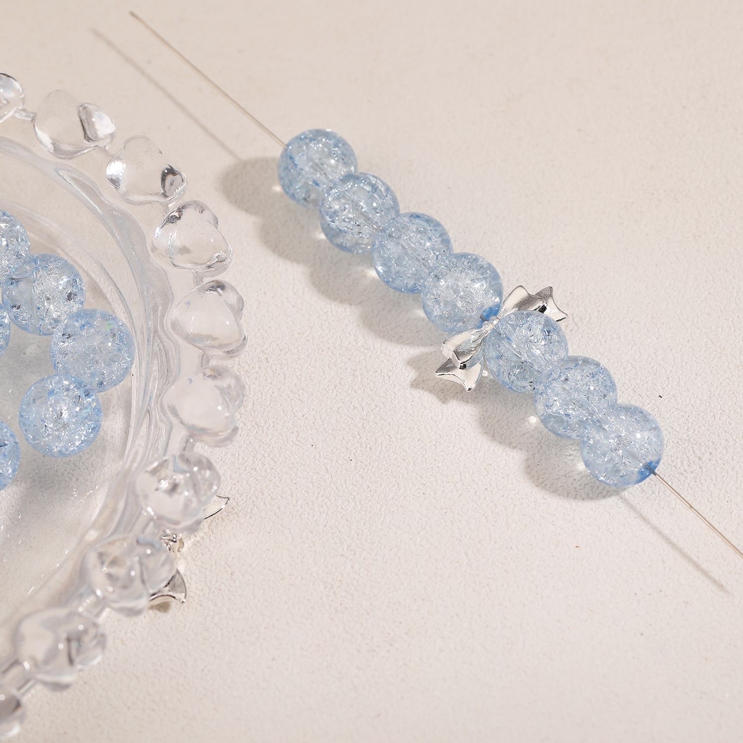 Alloy accessories, vertical hole bow bead pendant, diy jewelry, handcrafted bracelet, necklace, earrings, beaded accessories details Picture