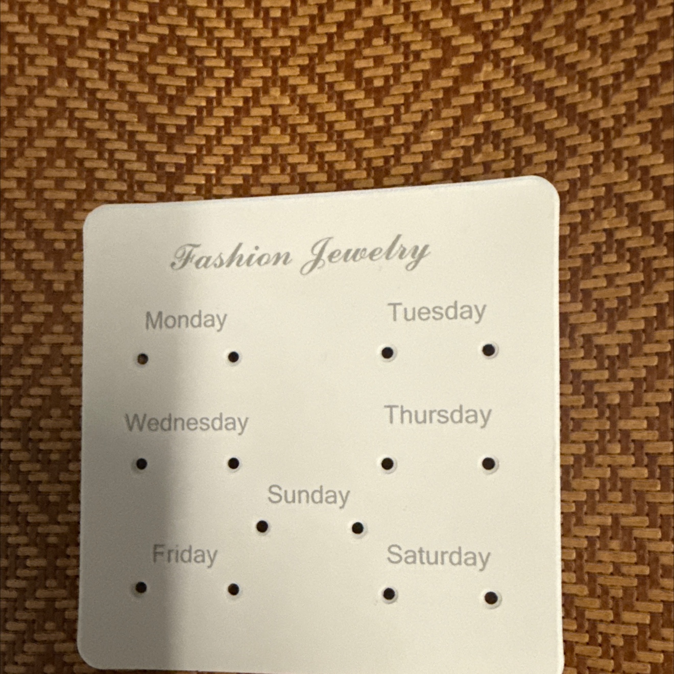 耳环卡7对 白卡时尚