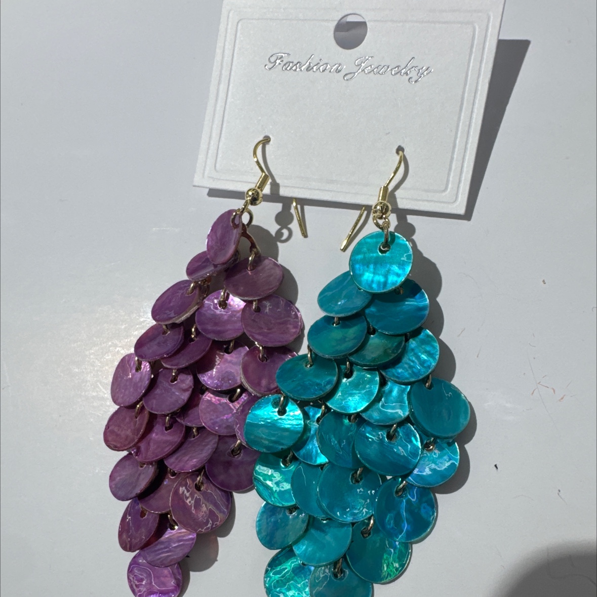 天然贝壳耳饰饰品