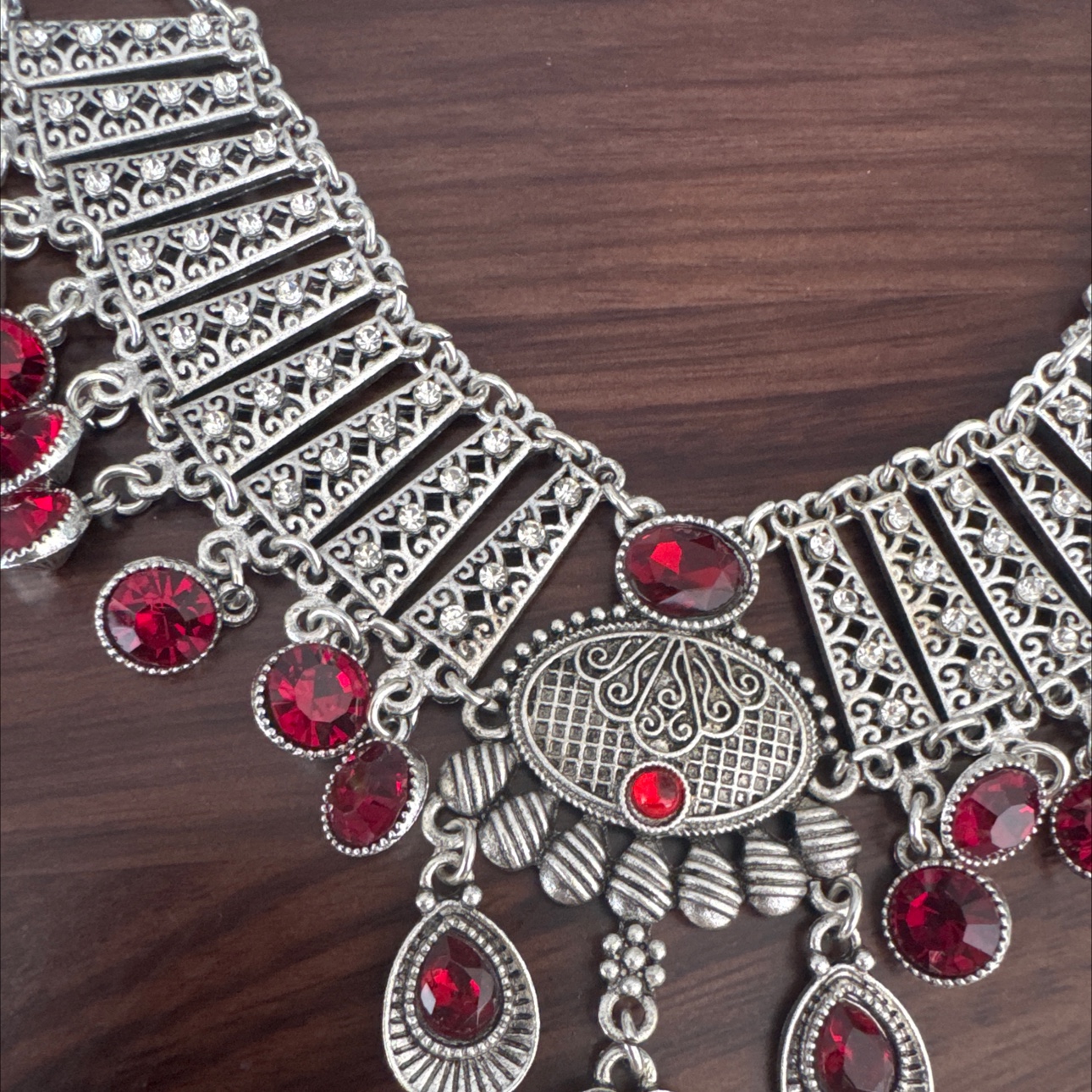 项链复古，红色详情图2