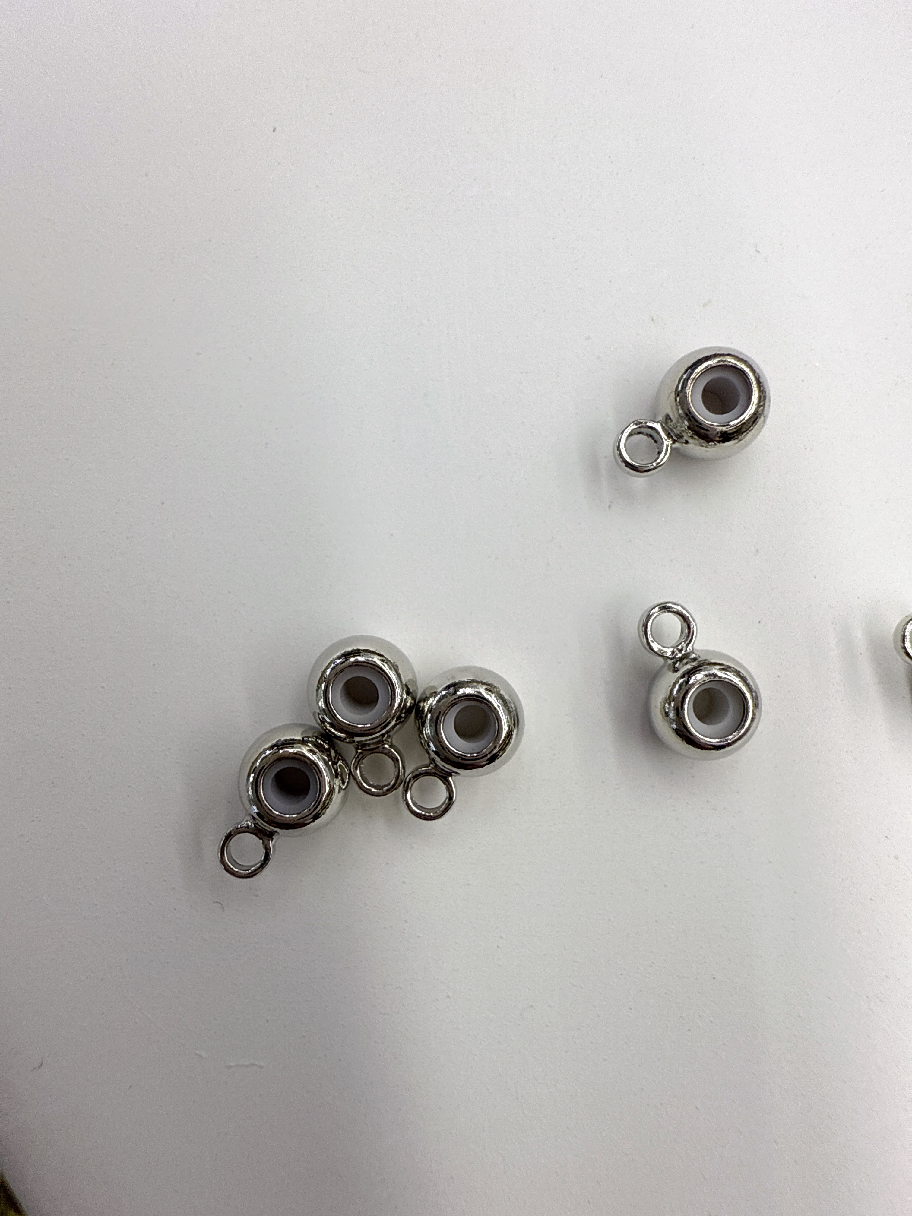 Silicone rubber ring adjustment bead positioning chain, DIY bracelet and necklace accessory detail image 6
