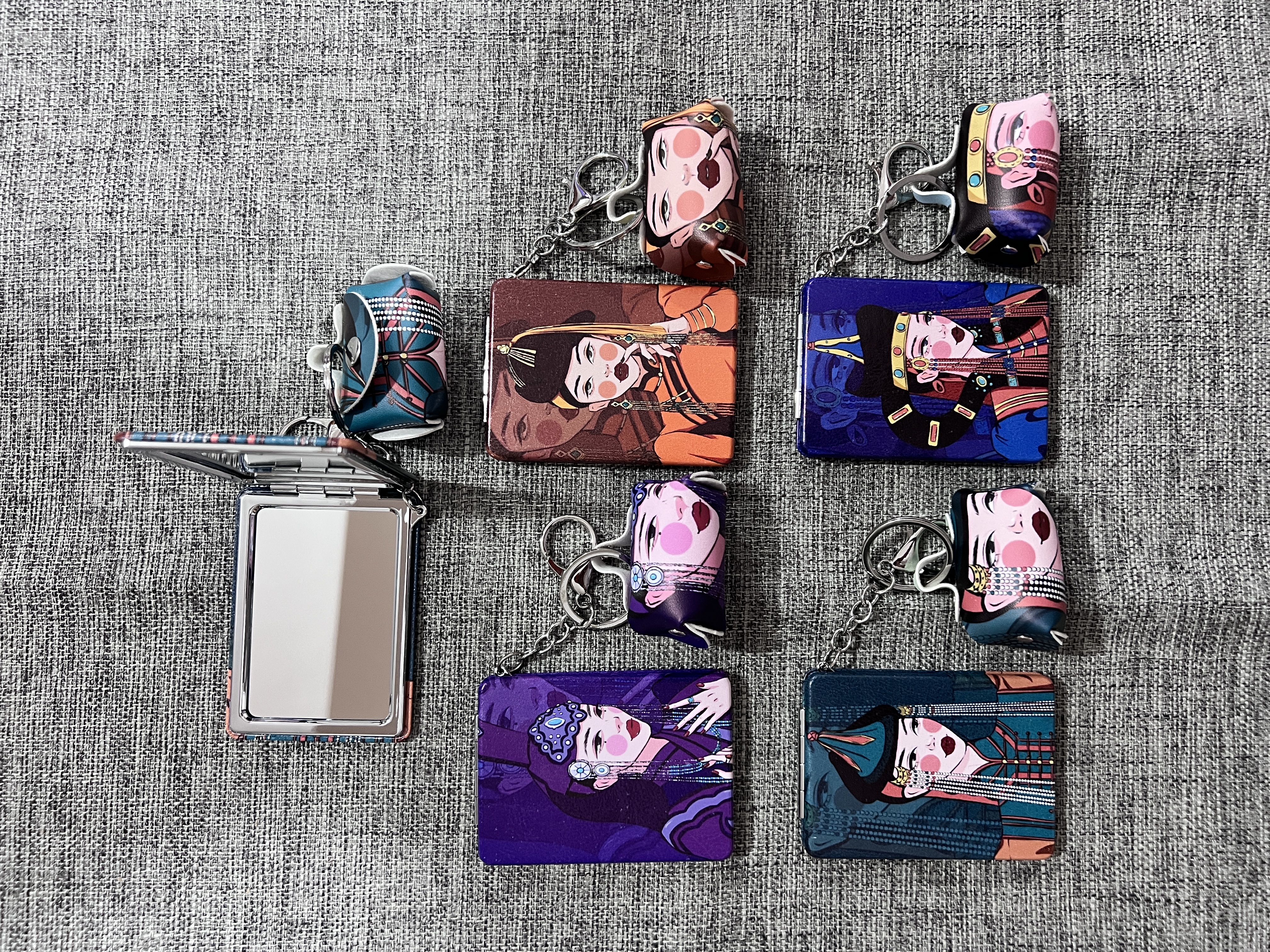 流沙小惊喜工艺镜子化妆镜！流沙款，新款镜子！方便携带！小女生包包必备！来样定制图片印logo详情图9