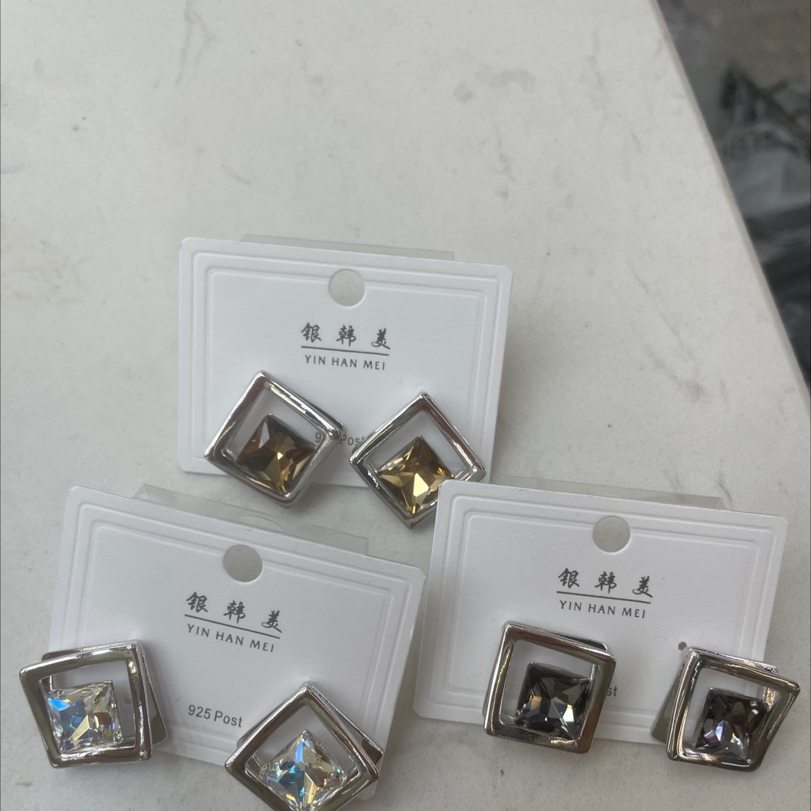 流行水晶玻璃饰品耳环时尚气质优雅百搭女款配饰饰品饰品详情图1